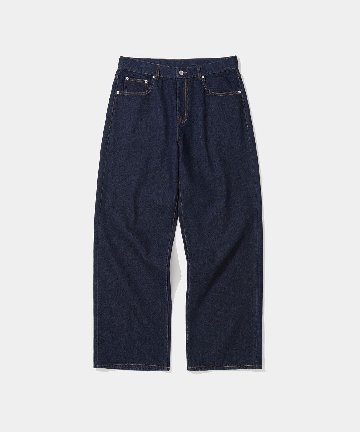 유니폼브릿지(UNIFORM BRIDGE) 001 wide denim pants 12oz one washed