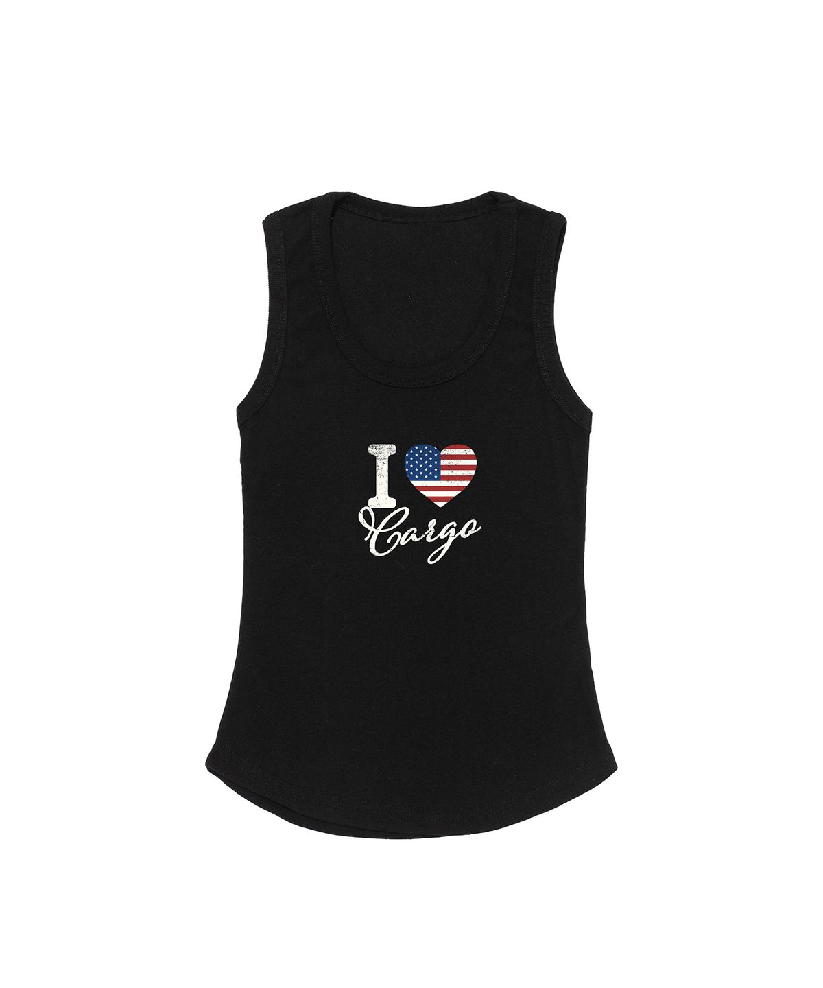 카고브로스 포 우먼(CARGOBROS FOR WOMAN) 미니멀 빈티지 플래그 카고 슬림핏 슬리브리스 (블랙)