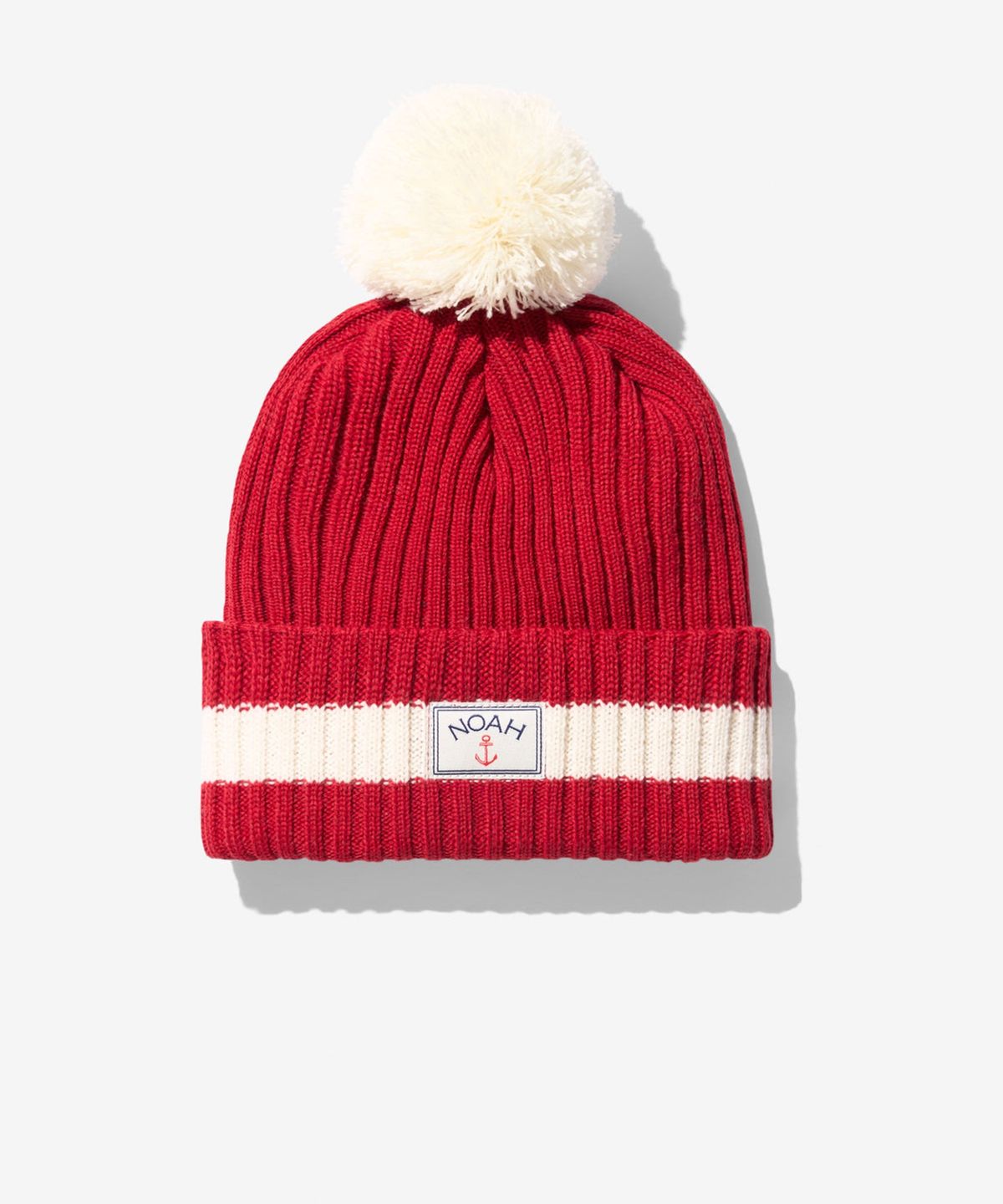 노아(NOAH) (U) 앵커 비니 레드 화이트 ANCHOR BEANIE RED / WHITE