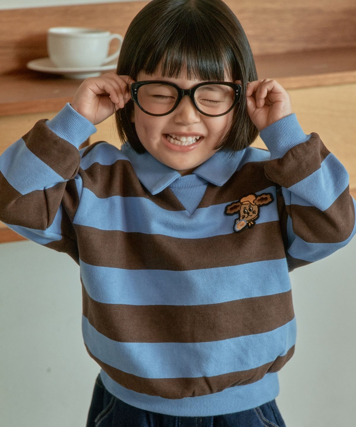 로토토베베(ROTOTOBEBE) 쭈리 스트라이프 맨투맨 (2 color)