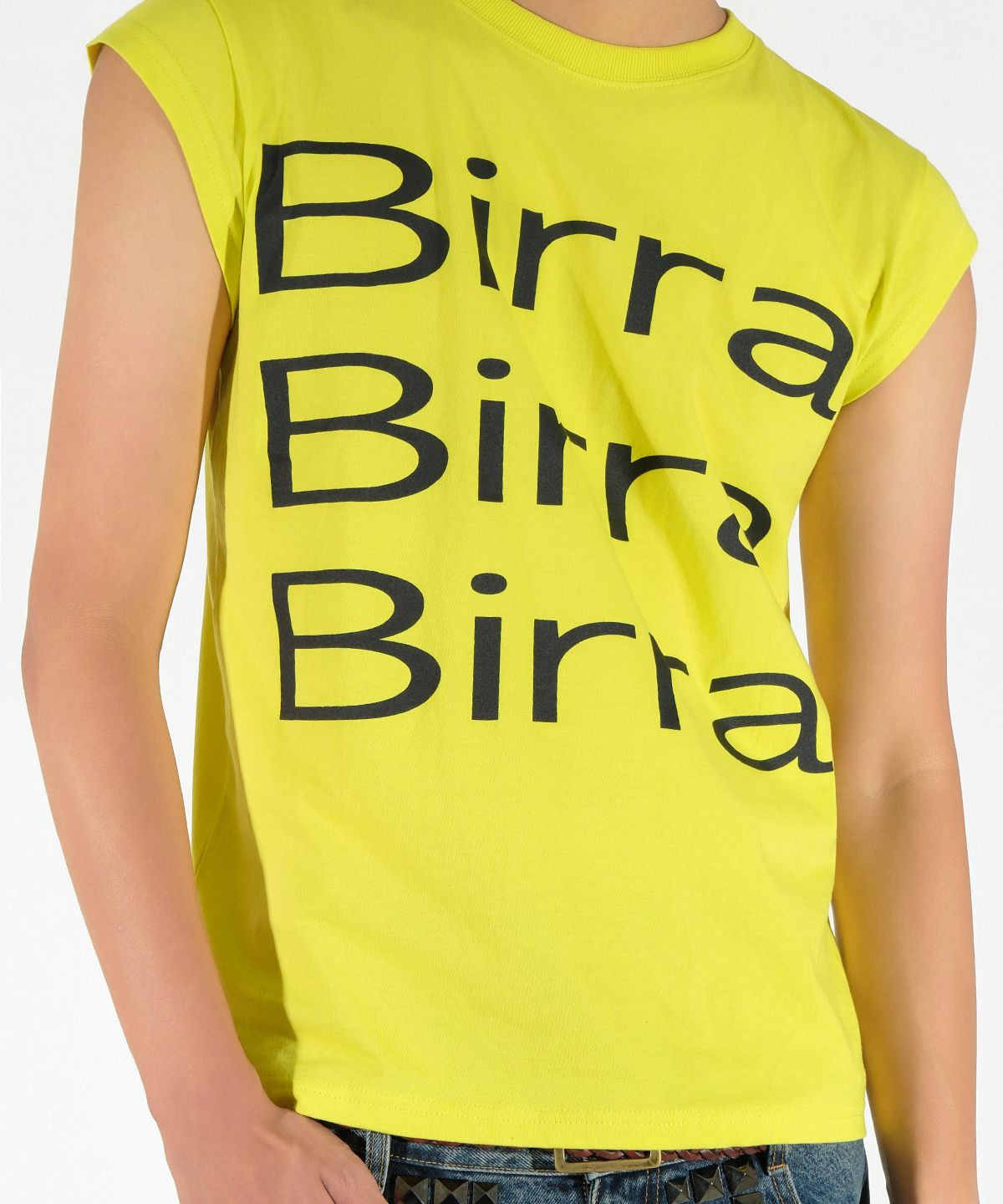이에스씨 스튜디오(ESC STUDIO) birra t-shirt (lime yellow)