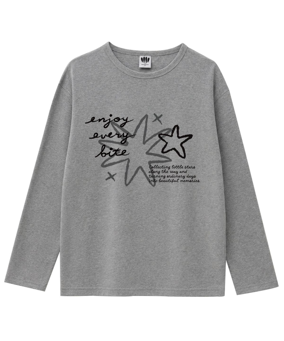 도톤(DOTON) SKETCH STAR LONG SLEEVE (Grey)