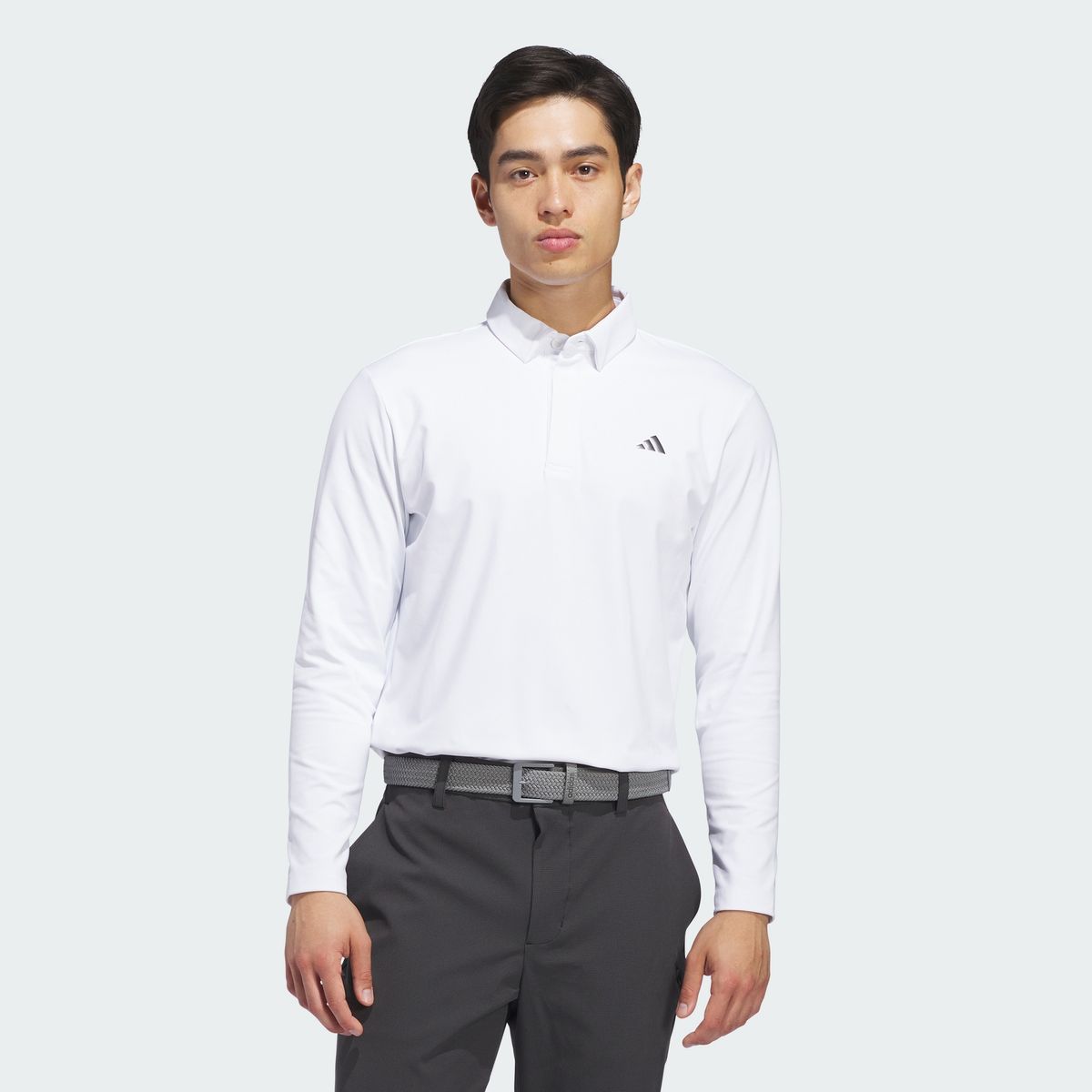 아디다스 골프(ADIDAS GOLF) 브러쉬드 롱 슬리브 폴로 셔츠 KF9746