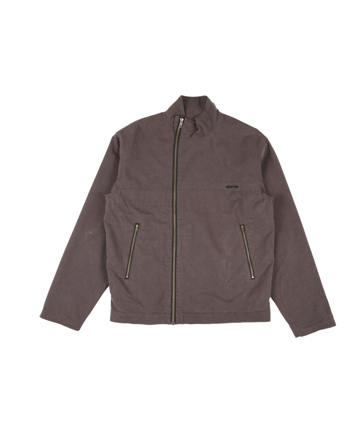 이알티알(ERTR) Side Zipper Scots Jacket Brown