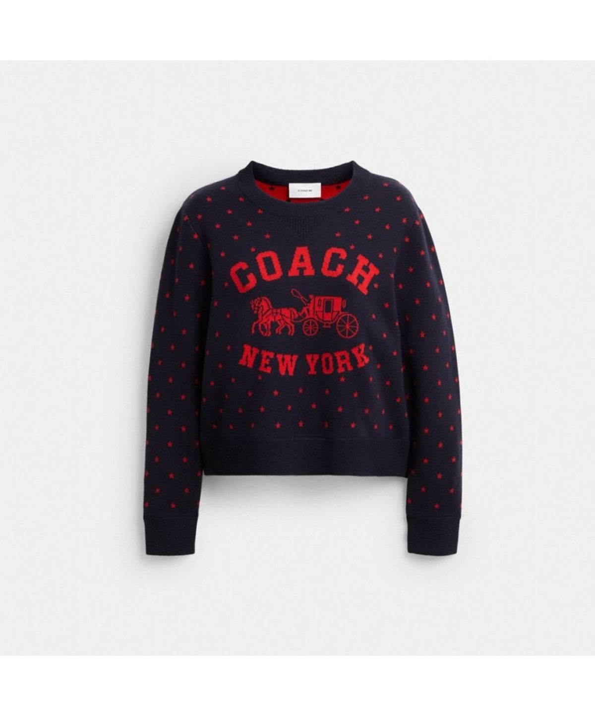 코치(COACH) 코치 더블 페이스 크루넥 스웨터 CFD26 RF2