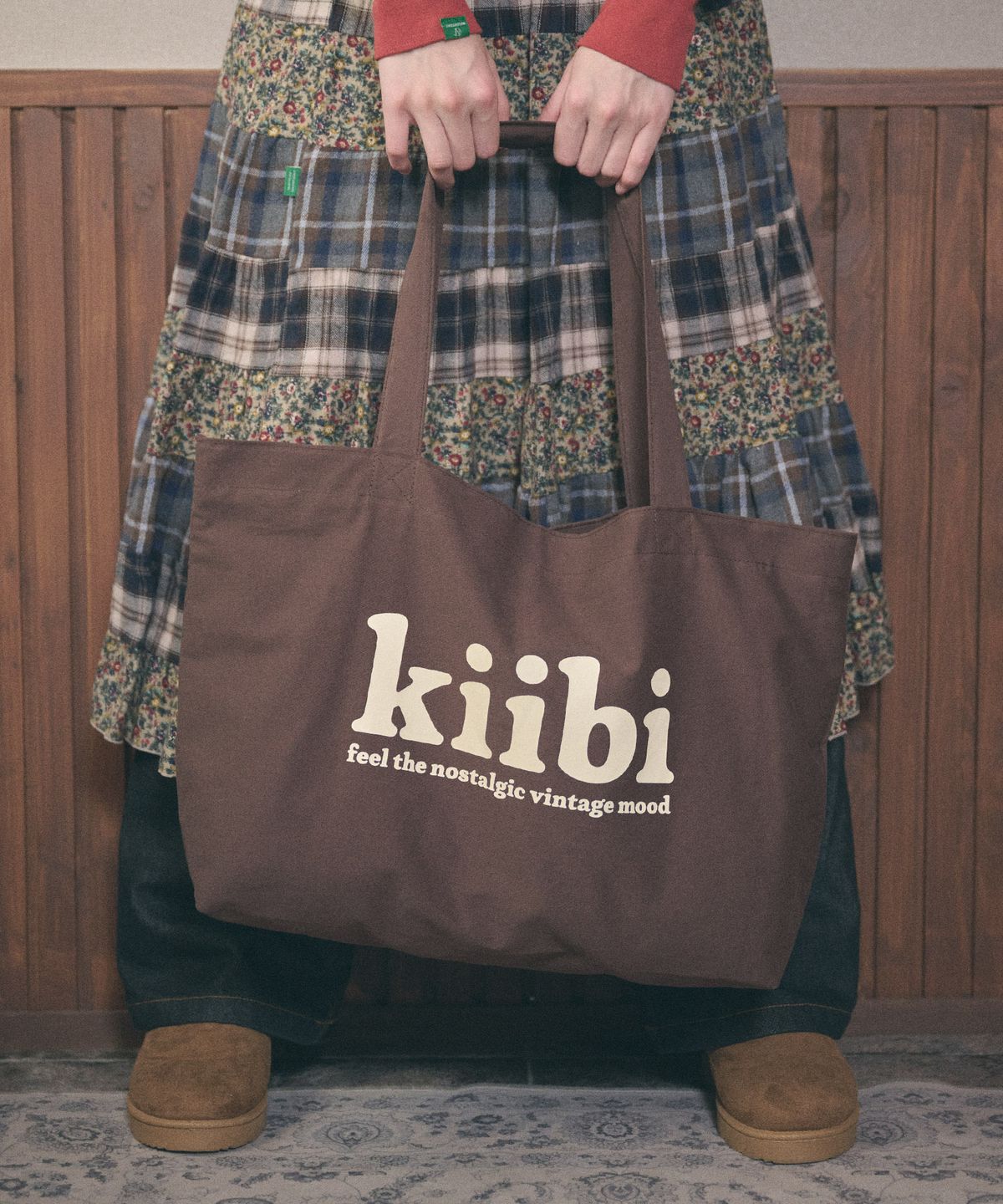 키이비(KIIBI) big pocket shoulder bag brown