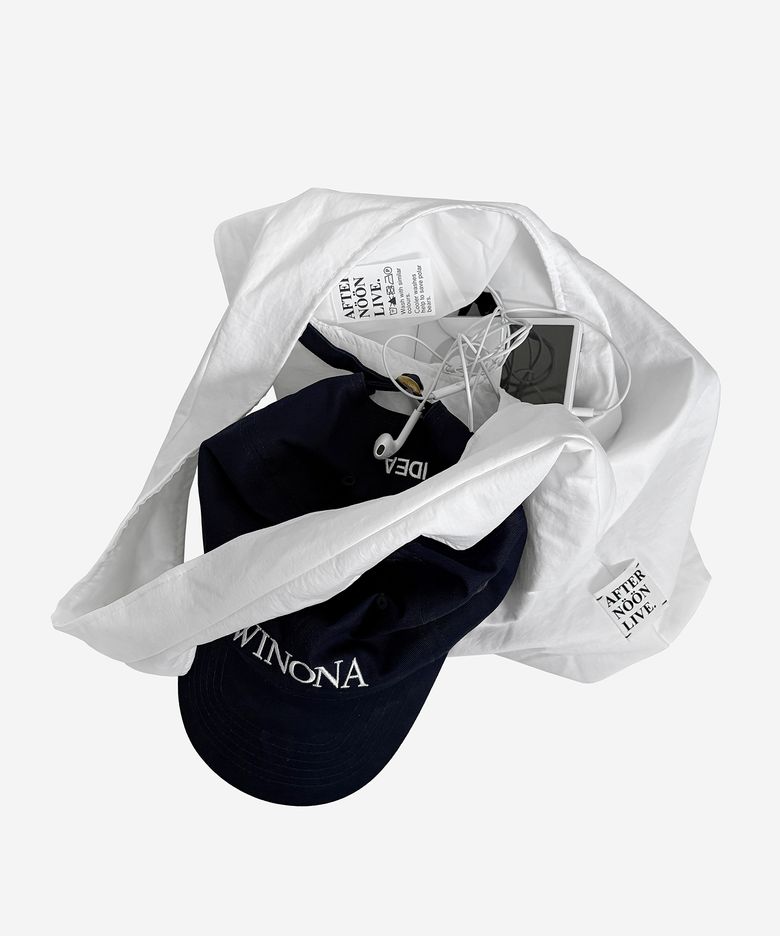 Afternoonlive Nylon hobo bag (White)