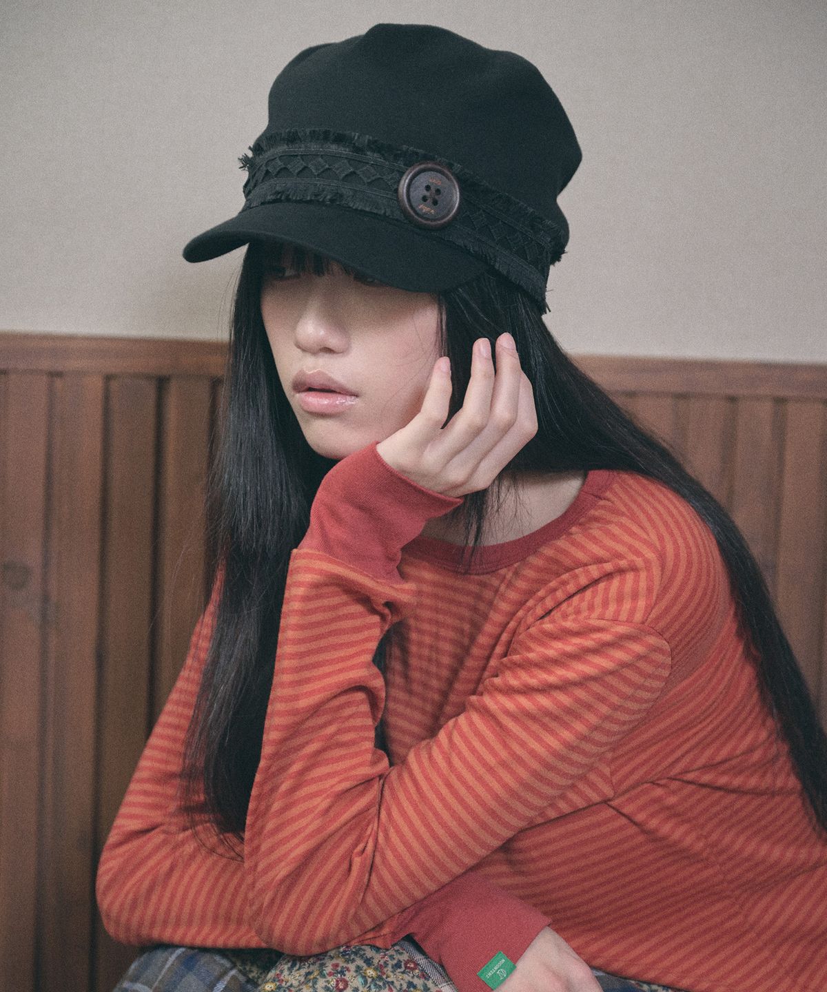 키이비(KIIBI) hippie button cap black