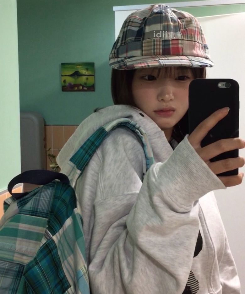 vintage patchwork cap green
