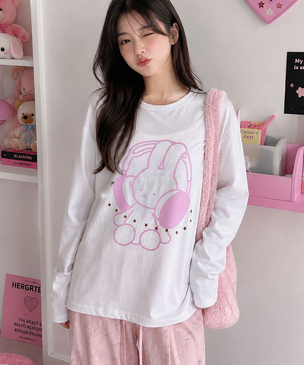 도톤(DOTON) DREAM LISTENER LONG SLEEVE (White)