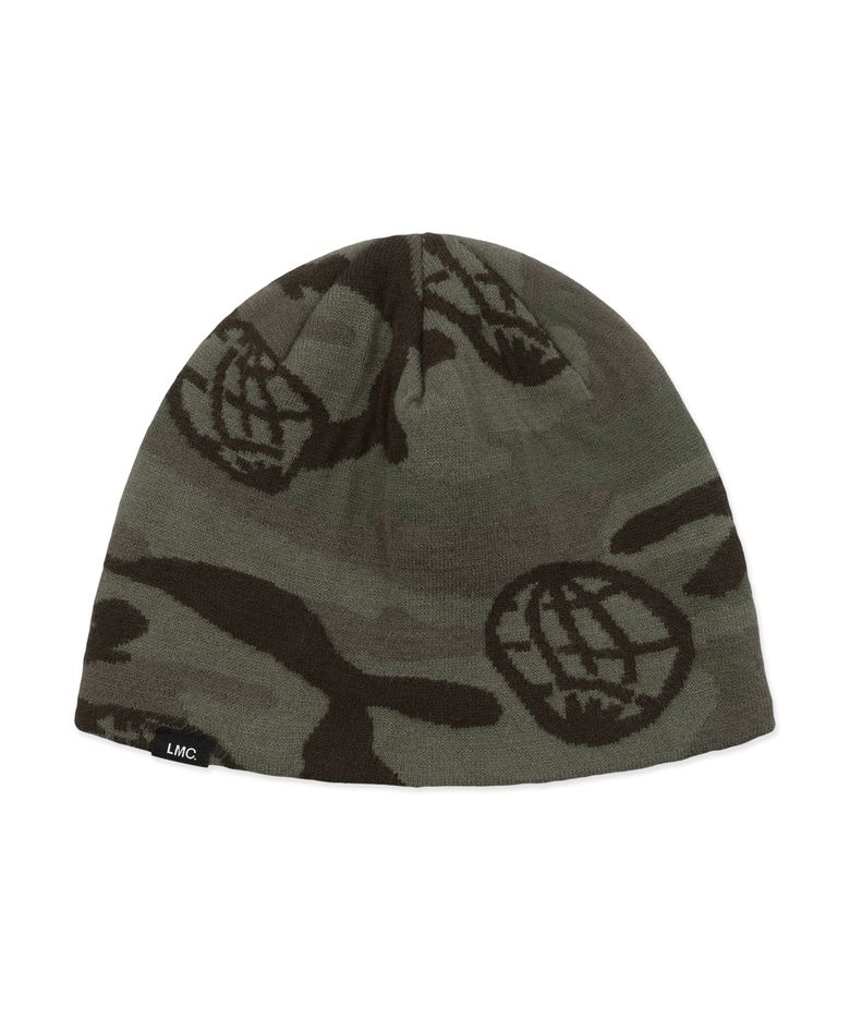 WHEEL CAMO UNCUFFED BEANIE khaki