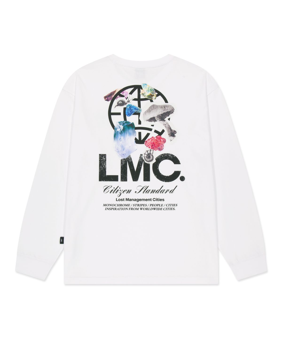 엘엠씨(LMC) STONE GLOBE LONG SLV TEE white