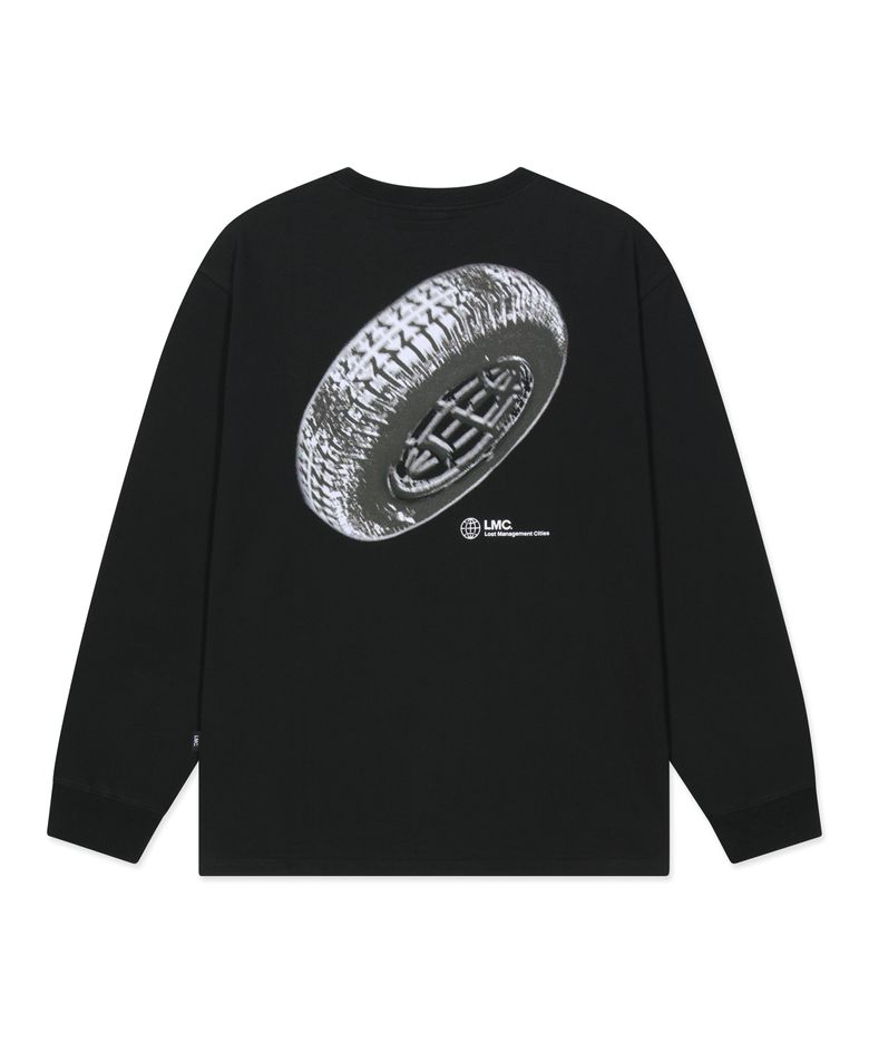TREAD WHEEL LONG SLV TEE black