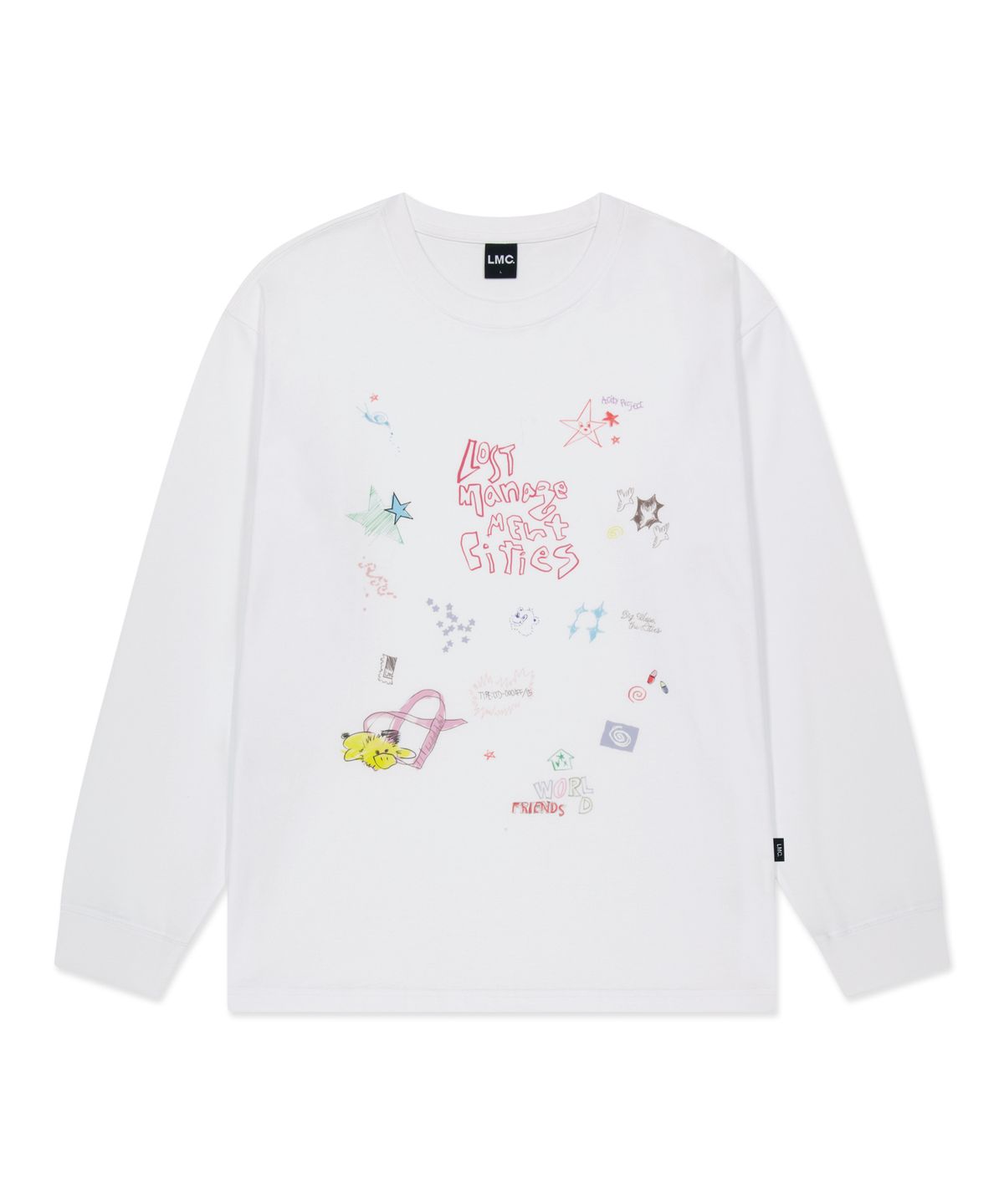 엘엠씨(LMC) PEN DRAWING LONG SLV TEE white
