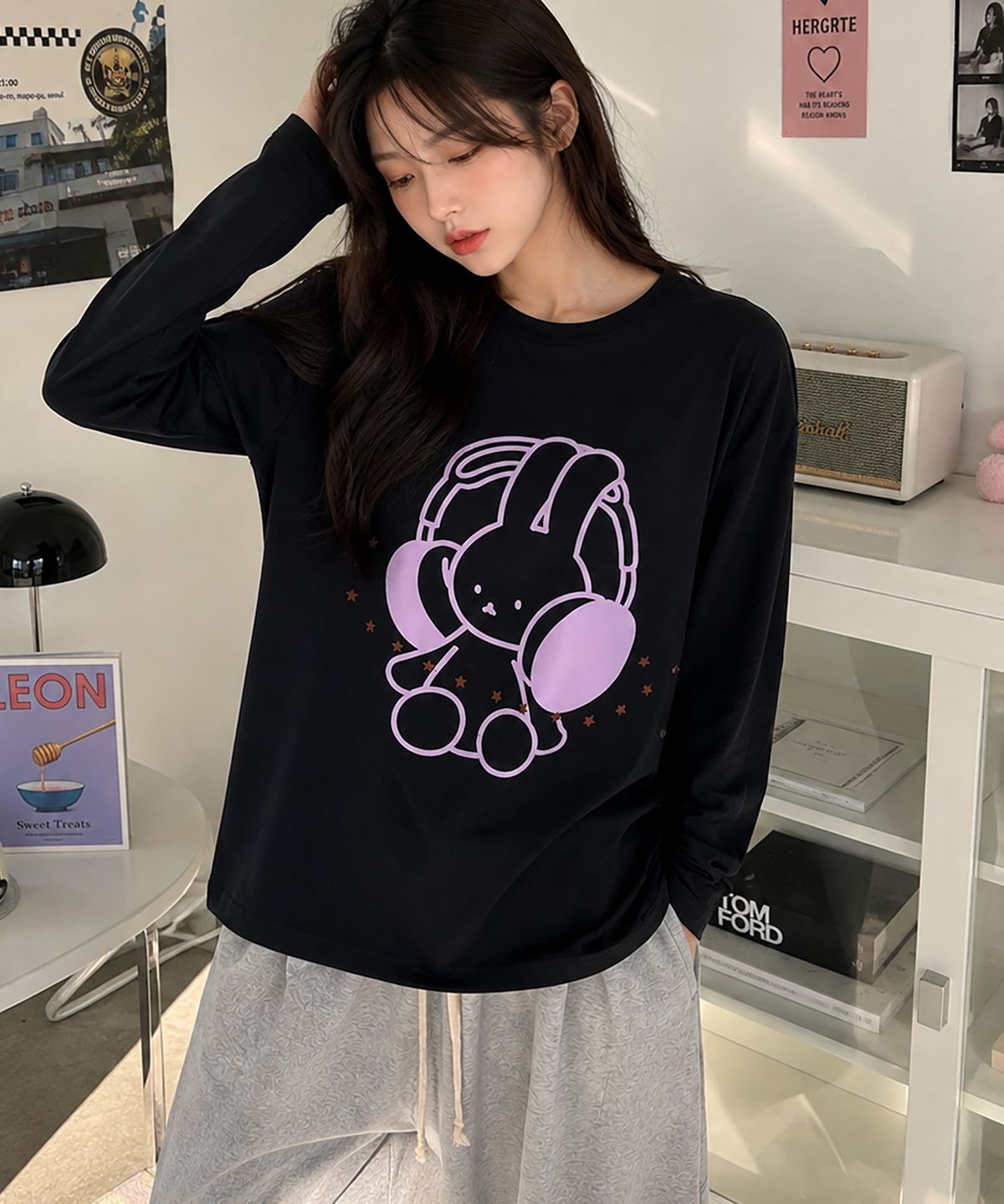 도톤(DOTON) DREAM LISTENER LONG SLEEVE (Black)