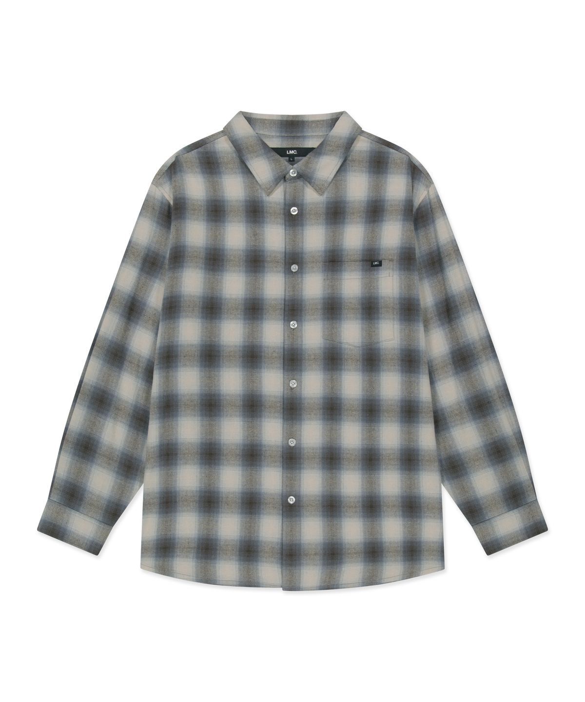 엘엠씨(LMC) LABEL POINT FLANNEL CHECK SHIRT brown