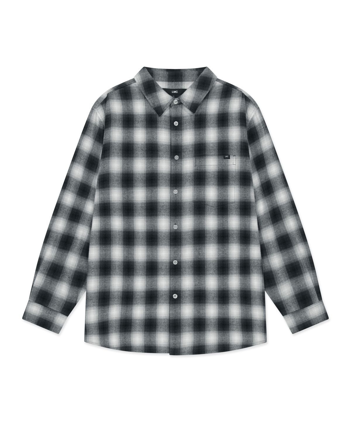 엘엠씨(LMC) LABEL POINT FLANNEL CHECK SHIRT black