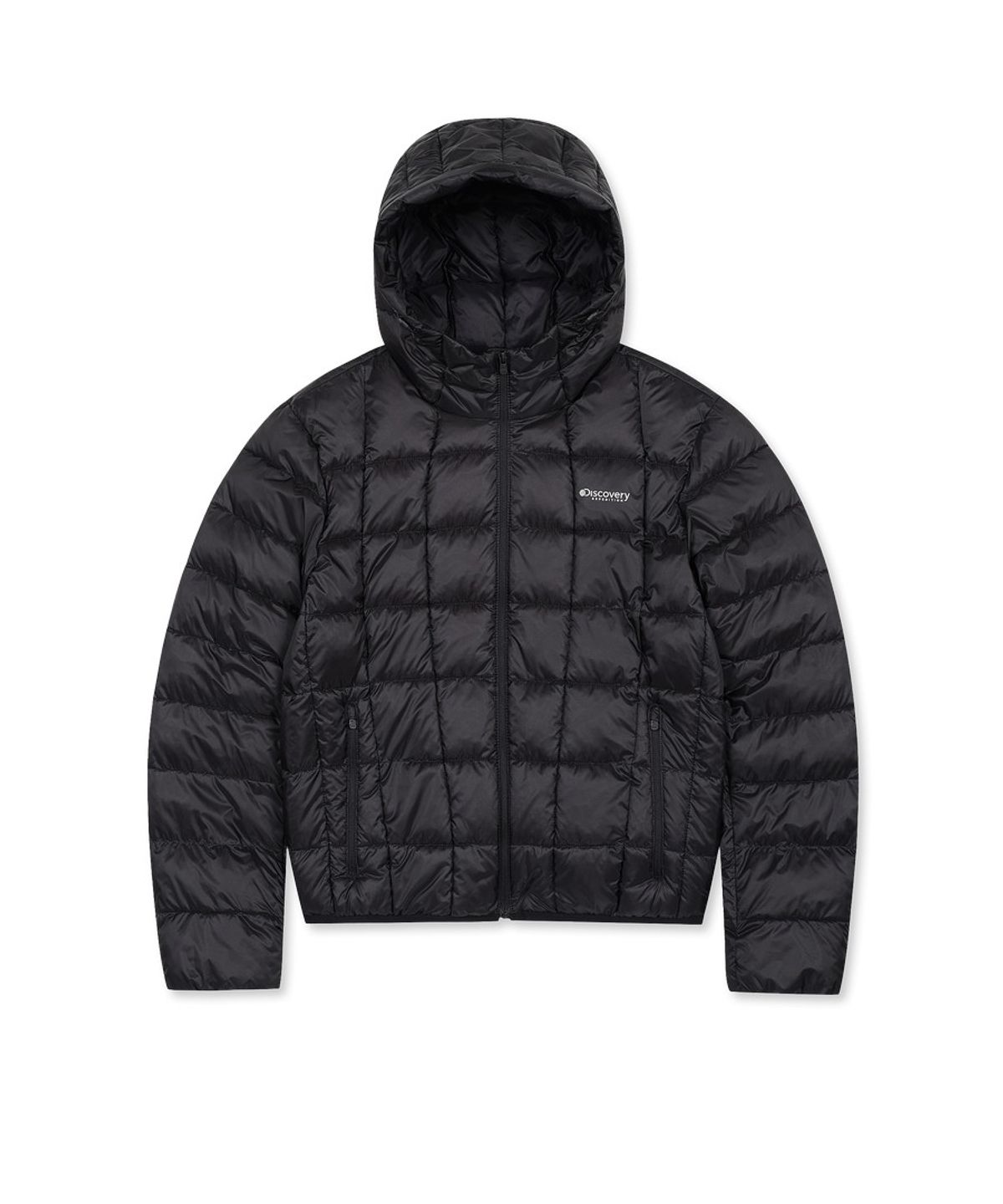 디스커버리 익스페디션(DISCOVERY EXPEDITION) 여성 올버트 후드 경량 패딩자켓 (BLACK)