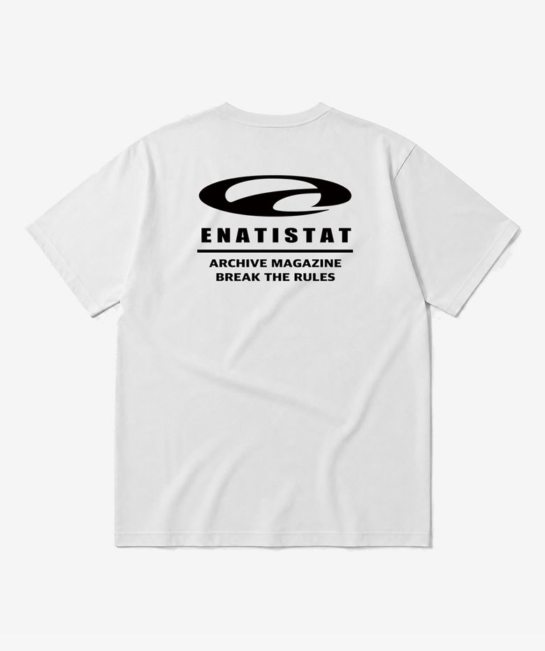 ENATI IMPACT LOGO TEE WHITE
