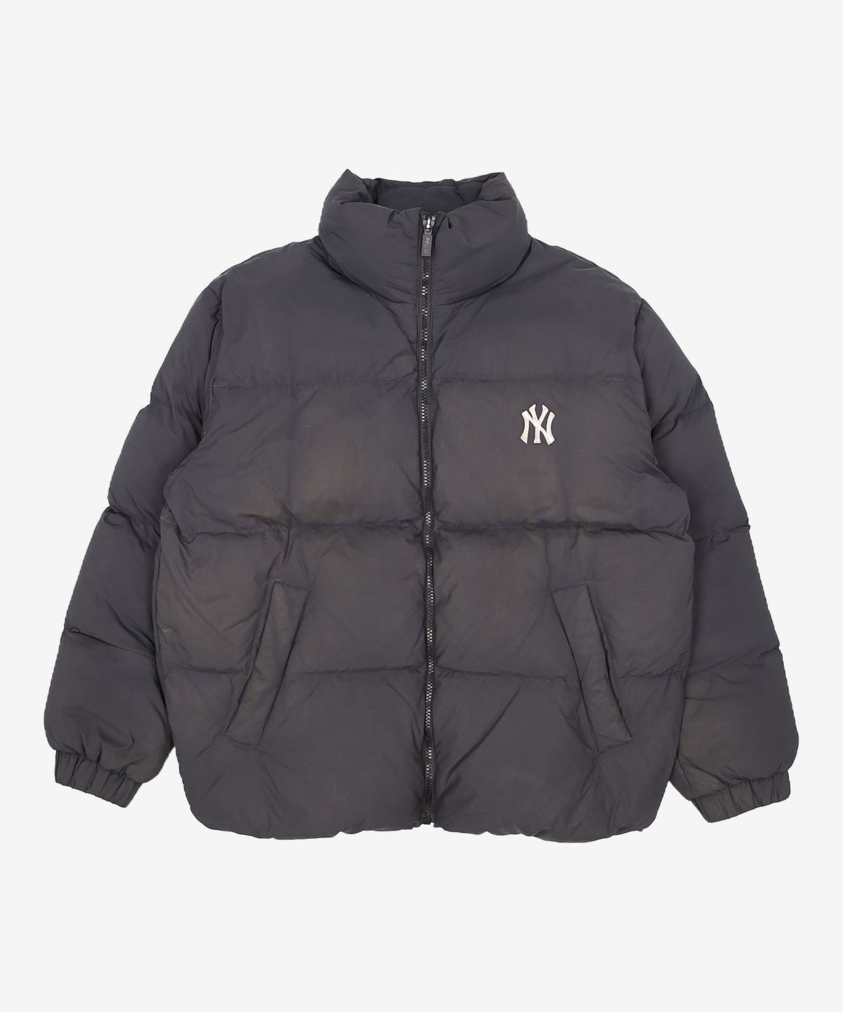 엠엘비(MLB) 메가로고 덕다운 숏패딩 NY (BLACK) S
