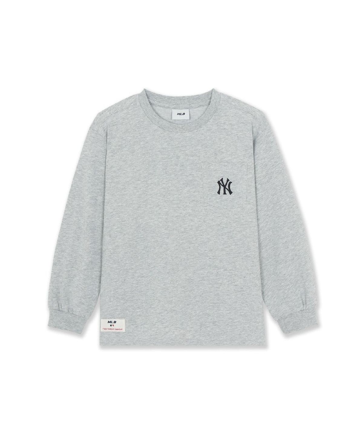 엠엘비 키즈(MLB KIDS) 스포티브 베이직 포켓 티셔츠 NY (Melange Grey)