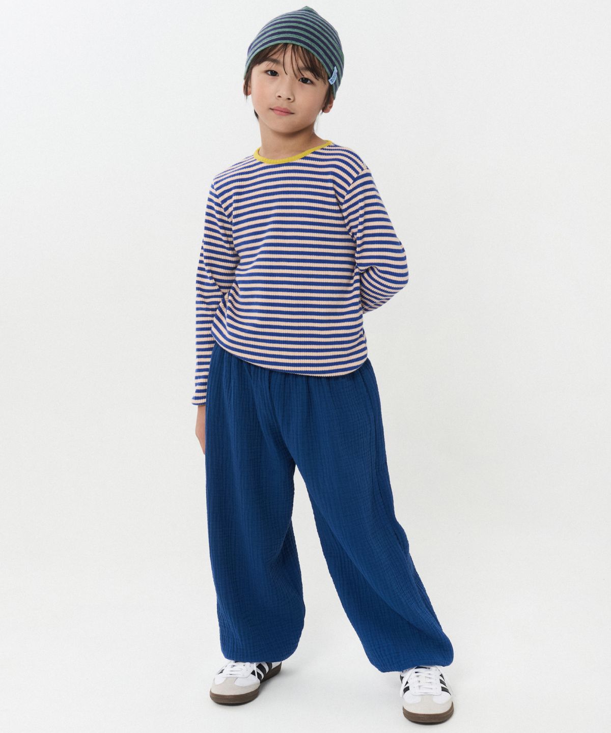 보나츠(BONATS) [Junior]소프트 팔레트 루즈팬츠 (네이비)