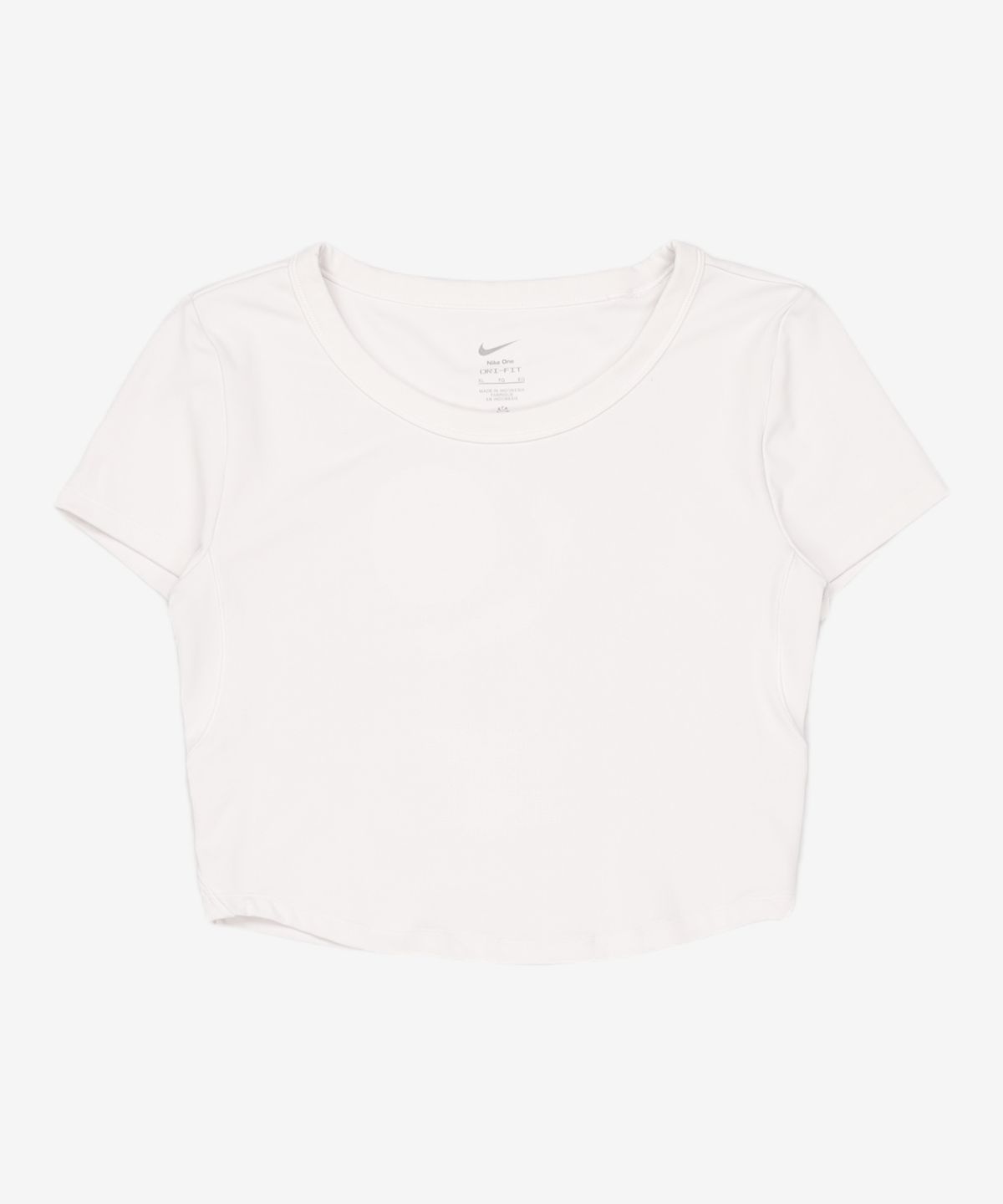 나이키(NIKE) 원 피티드 드라이 핏 반팔 크롭 탑 W - 화이트:블랙 / FN2805-100 95