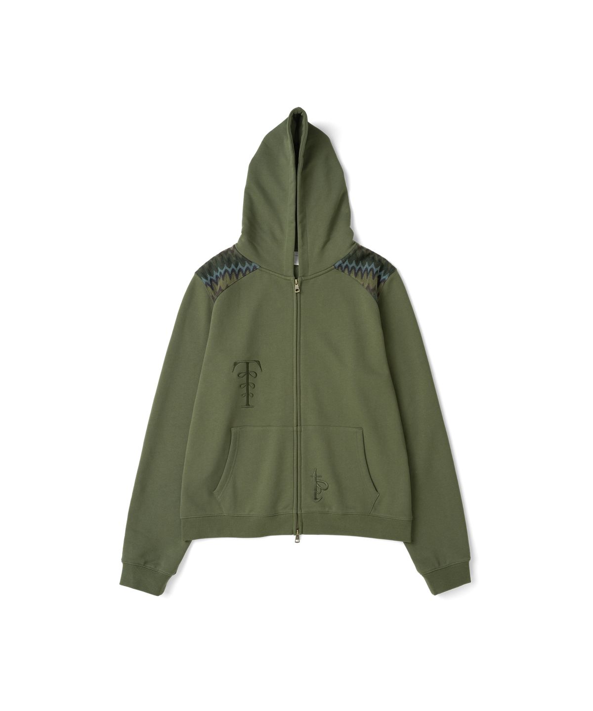 더콜디스트모먼트(THE COLDEST MOMENT) TCM boheme hooded zip-up (dark olive)