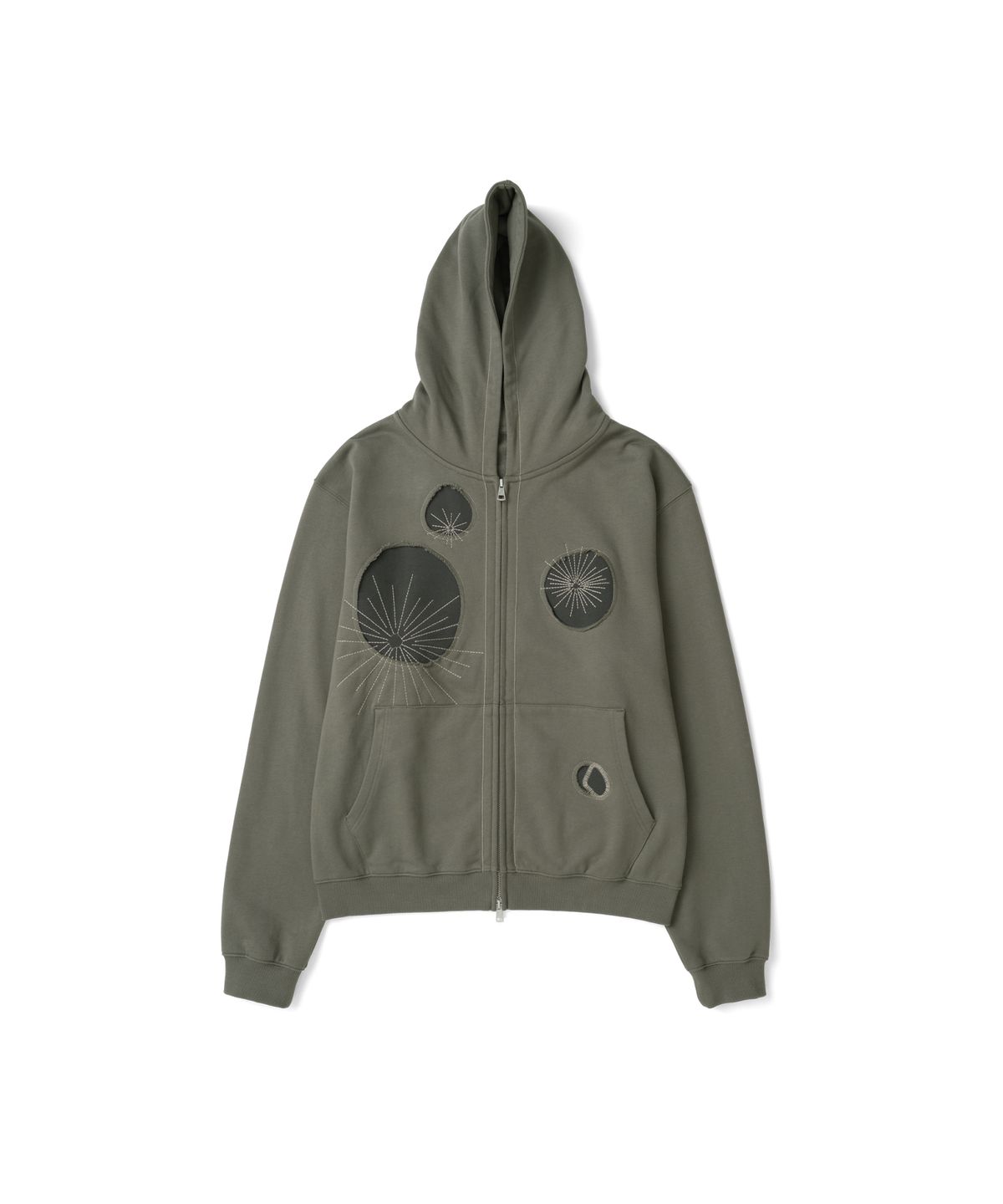 더콜디스트모먼트(THE COLDEST MOMENT) TCM poppy hooded zip-up (khaki brown)