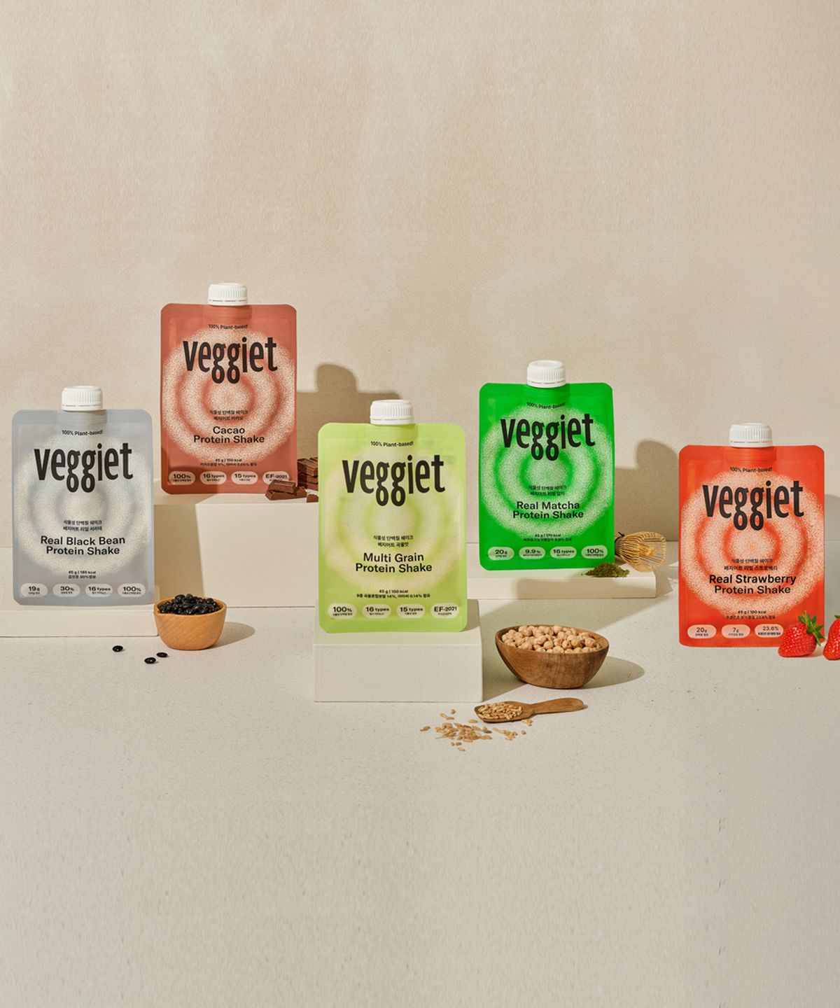 베지어트(VEGGIET) 베지어트 식물성 단백질쉐이크 45g x 10개 (4가지맛 중 택1)