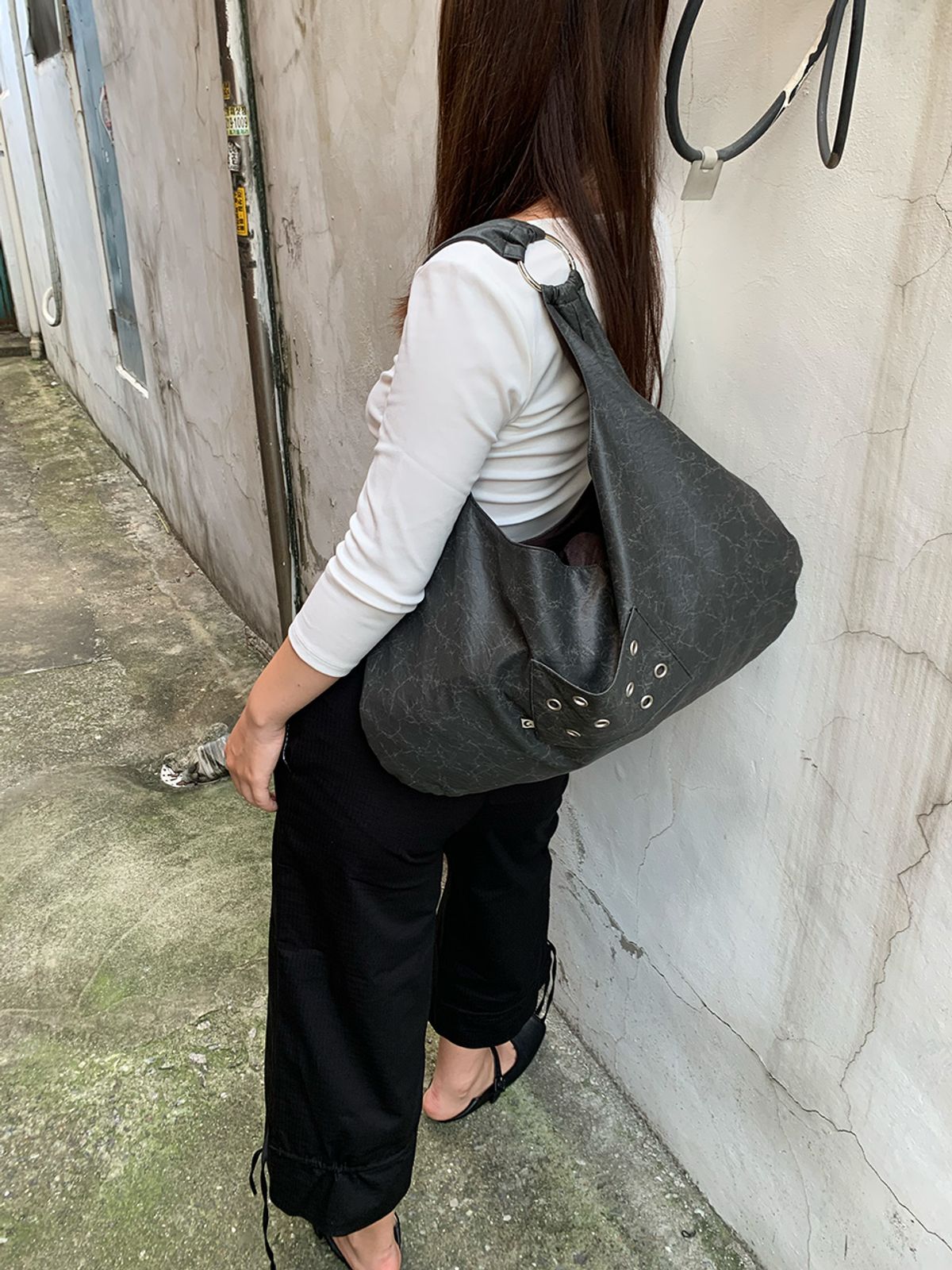 무니쉬(MOONISH) Dune Ring Bag - Ash Slate