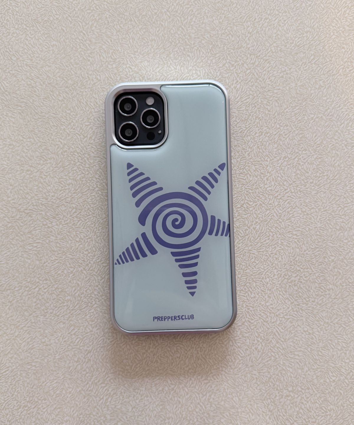 프레퍼스클럽(PREPPERS CLUB) 민트 블루 스타 폰케이스