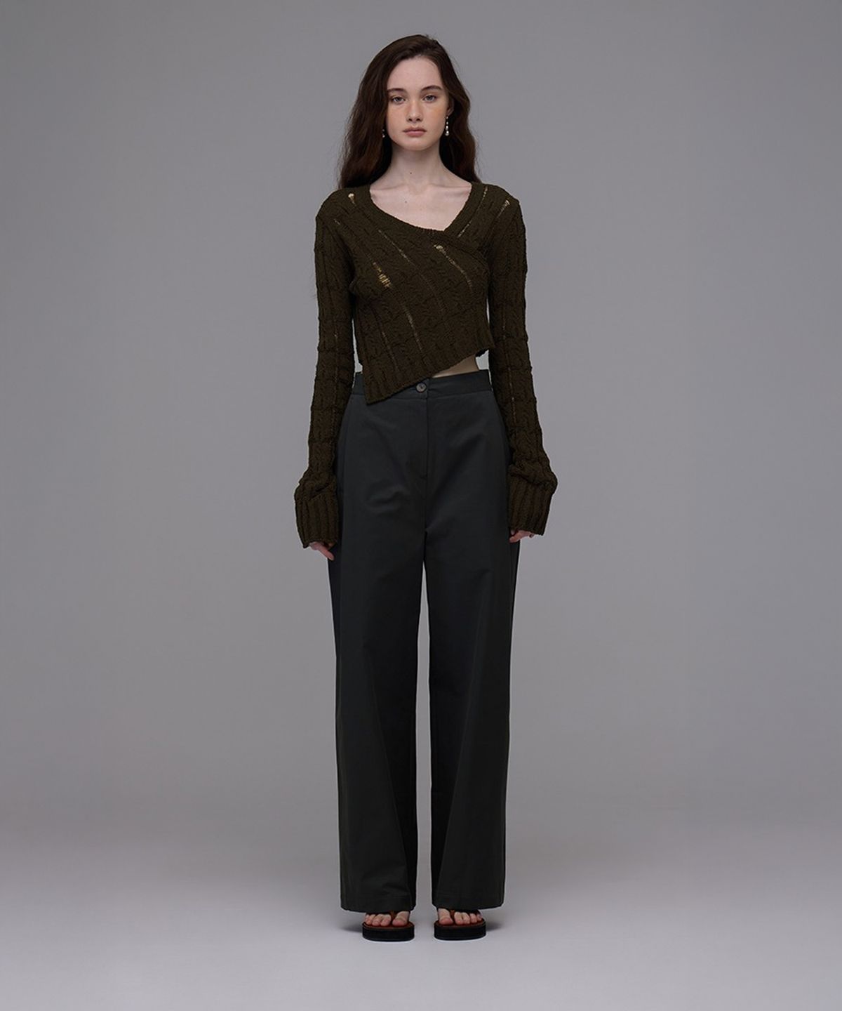 더밀루이(THEMILUI) Carlin Pants (Dark Khaki)