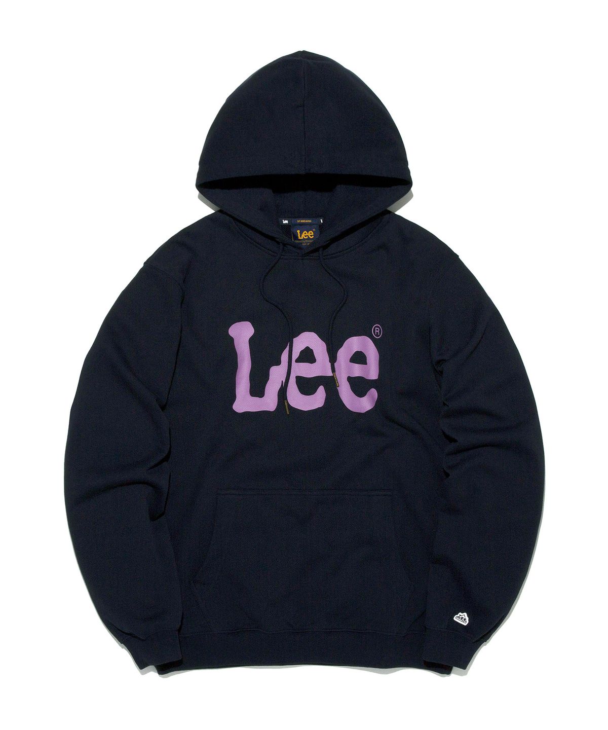 리(LEE) 빅 트위치 로고 후드 티셔츠 네이비