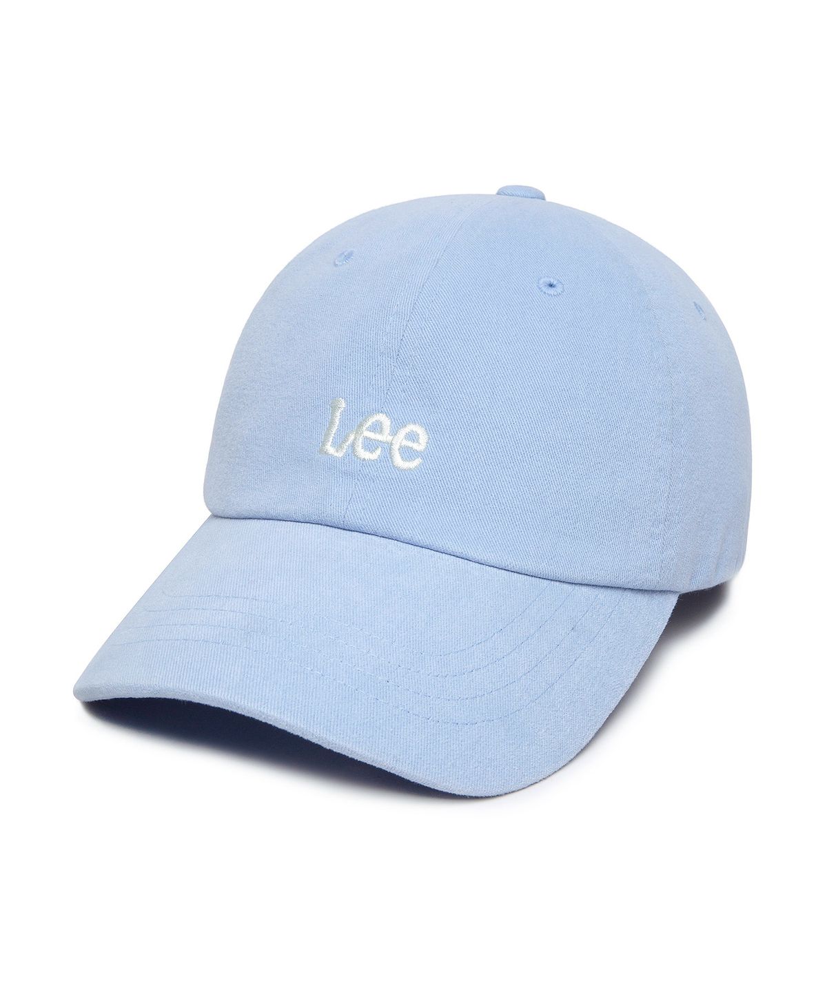 리(LEE) 스몰 트위치 로고 코튼 볼캡 라이트블루
