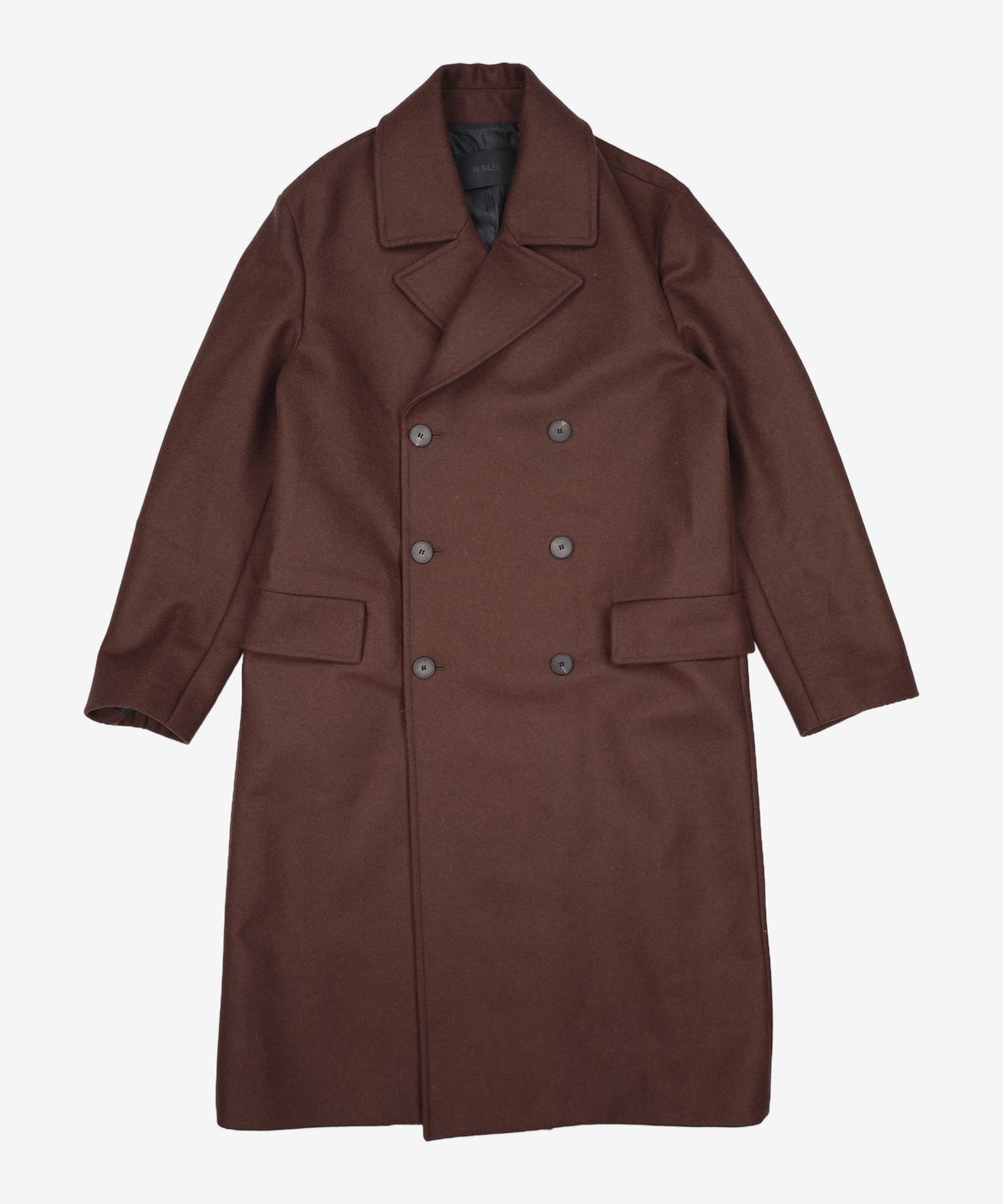인사일런스(INSILENCE) [BLACK LABEL] PIEMONTESE 오피서 코트 DARK BROWN M