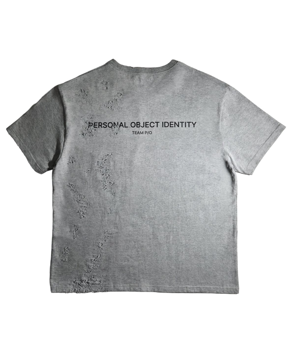 퍼스널오브젝트(PERSONALOBJECT) 데미지 티 그레이