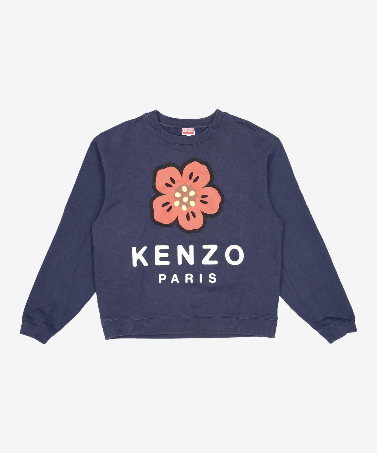 겐조(KENZO) 남성 보크 플라워 맨투맨 - 미드나잇 블루 / FC65SW4104ME77 L