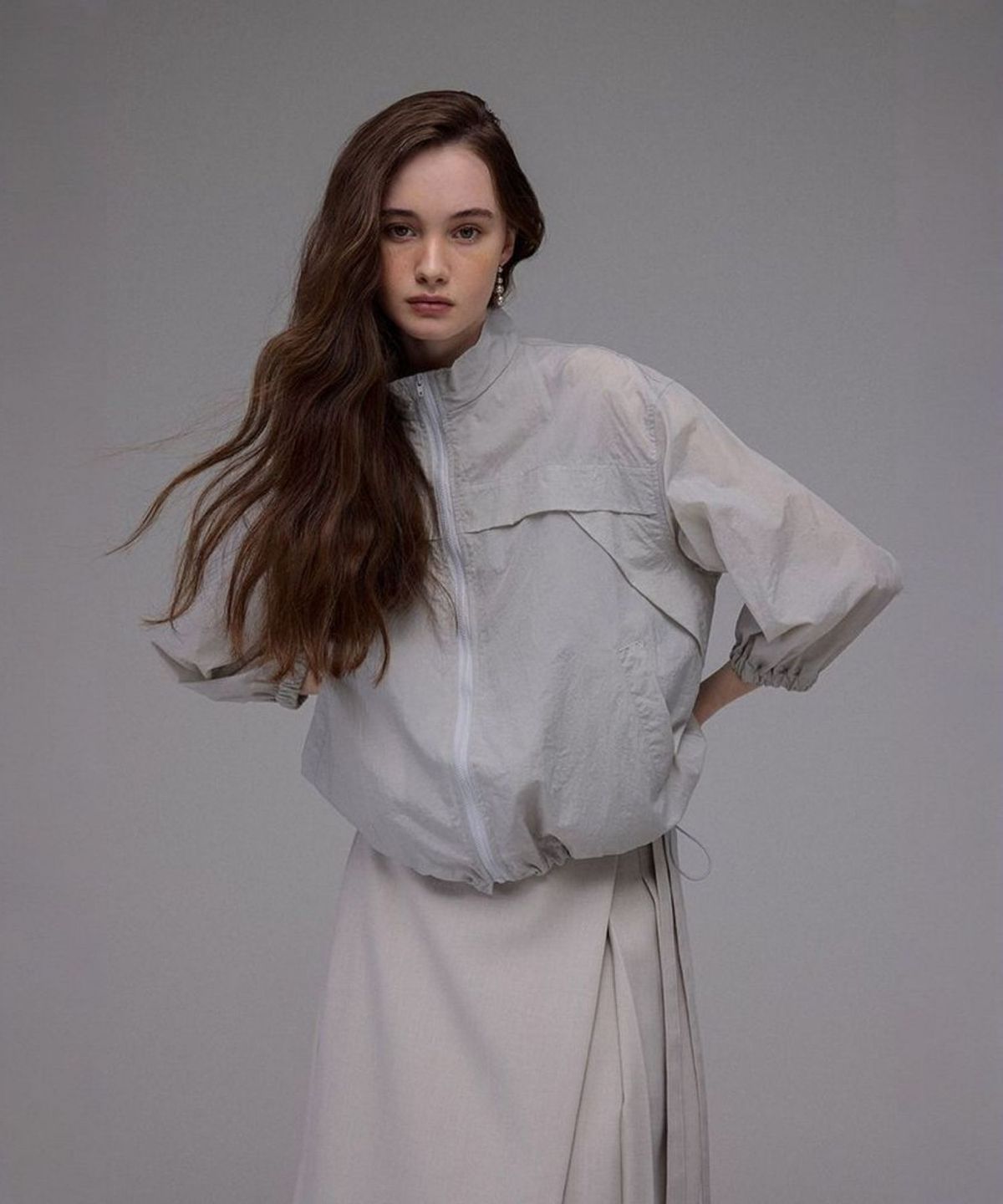 더밀루이(THEMILUI) Rain Wind breaker (Gray)