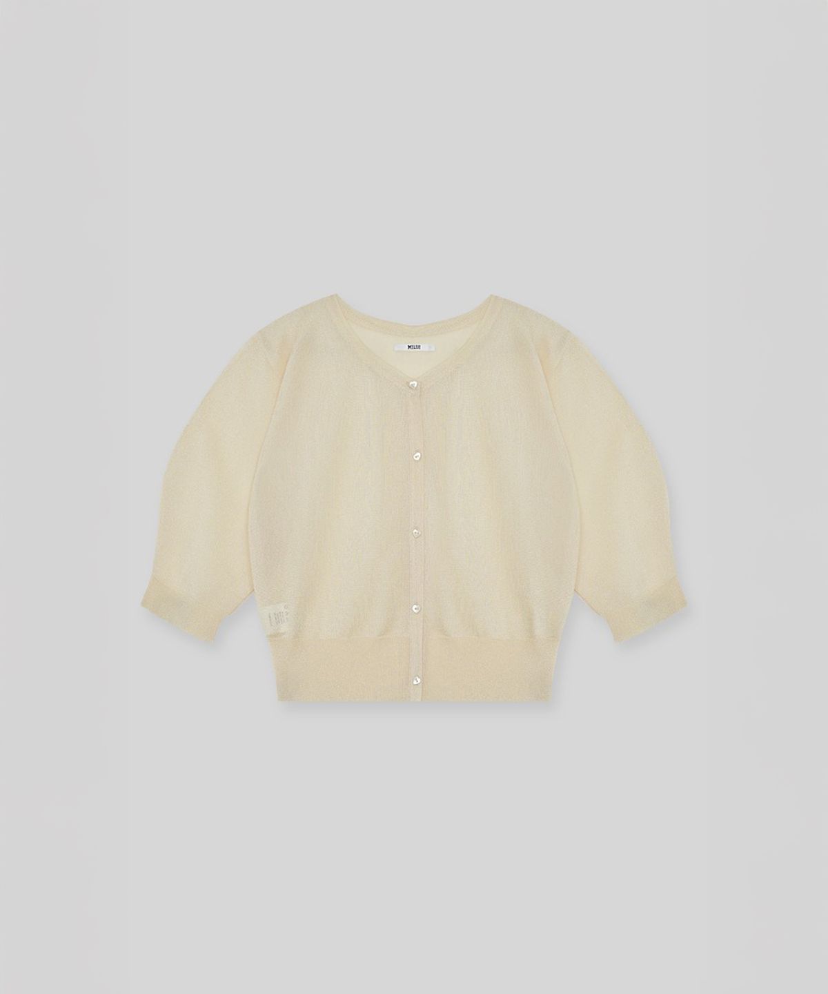 더밀루이(THEMILUI) Champagne cardigan (Yellow)