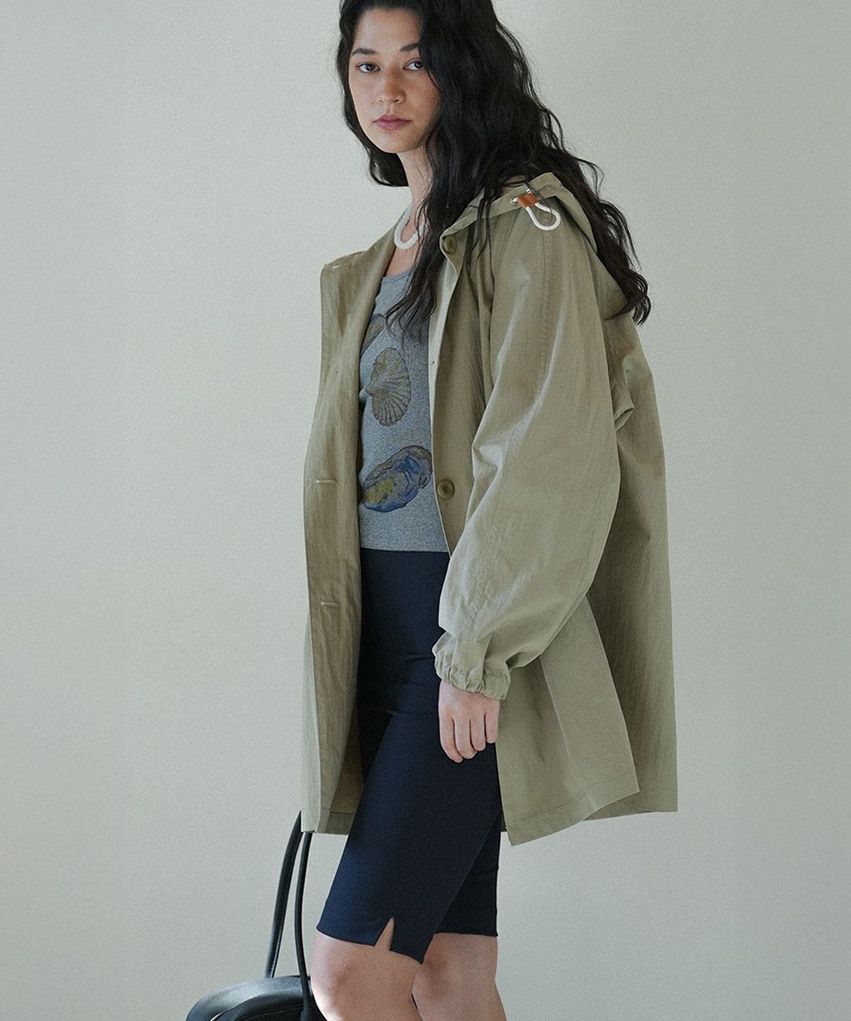더밀루이(THEMILUI) Ender hood trench Coat (Beige)