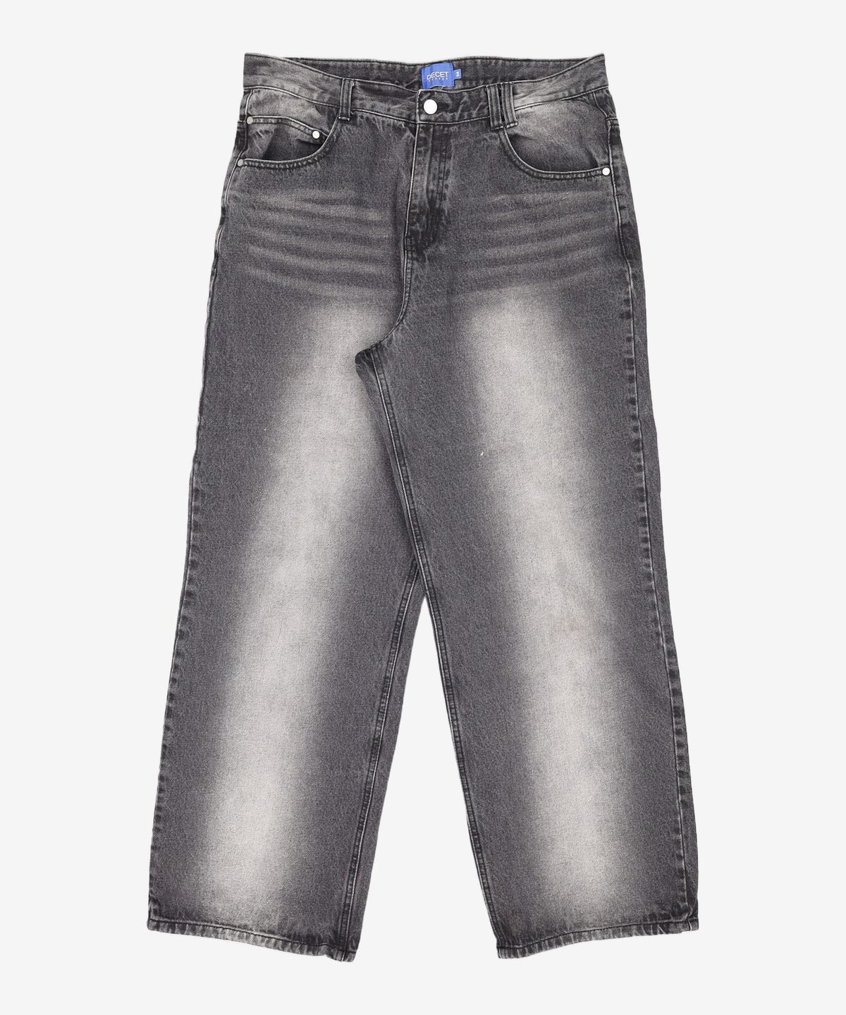 데케트(DECET) Mid Rise Wide Jeans DCPT027BlackSide 34