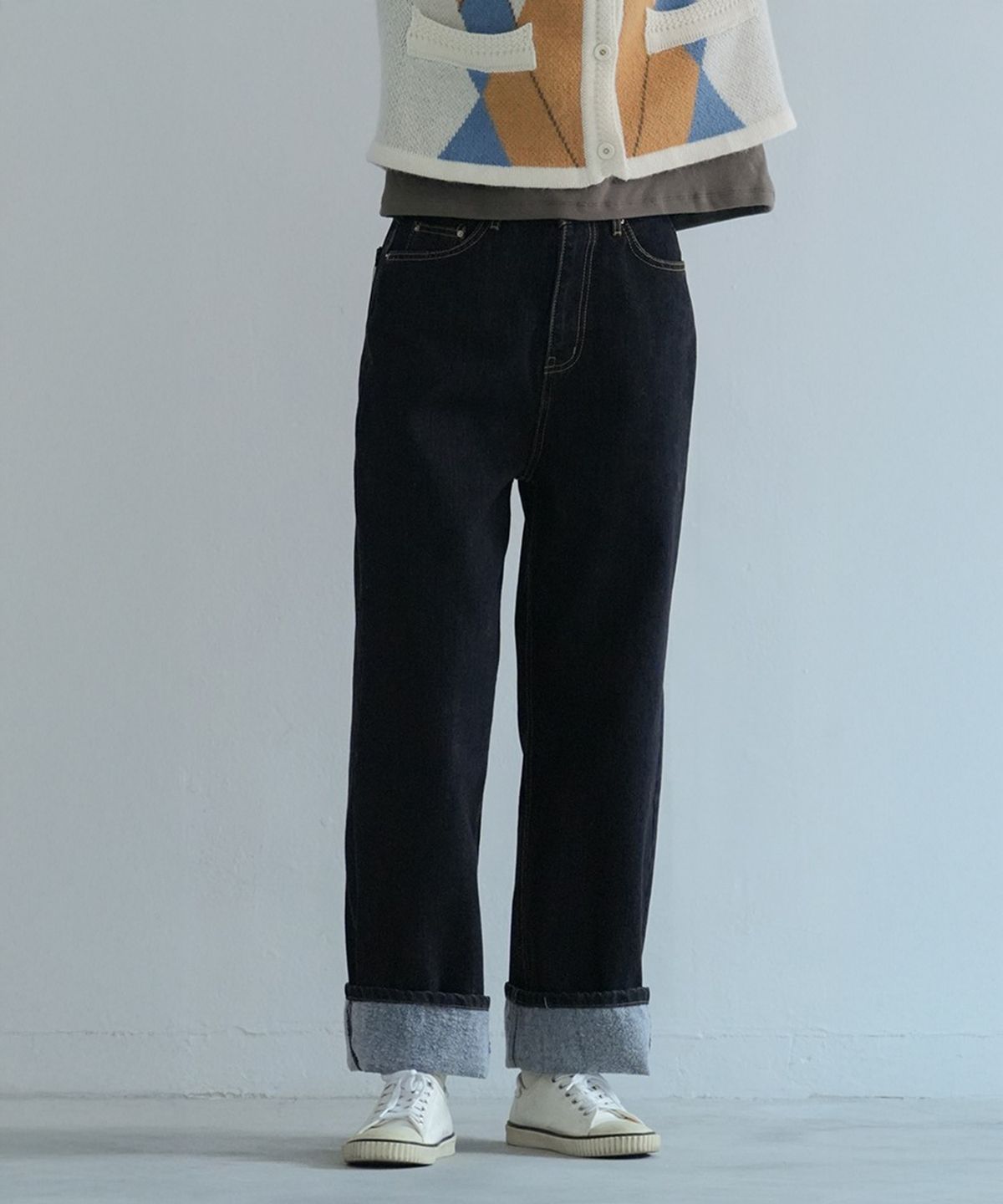 더밀루이(THEMILUI) Mentor Fluff Denim (Washed Black)
