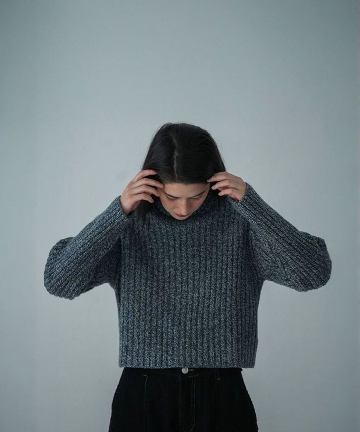 더밀루이(THEMILUI) Lobing Wool Knit (Dark Gray)