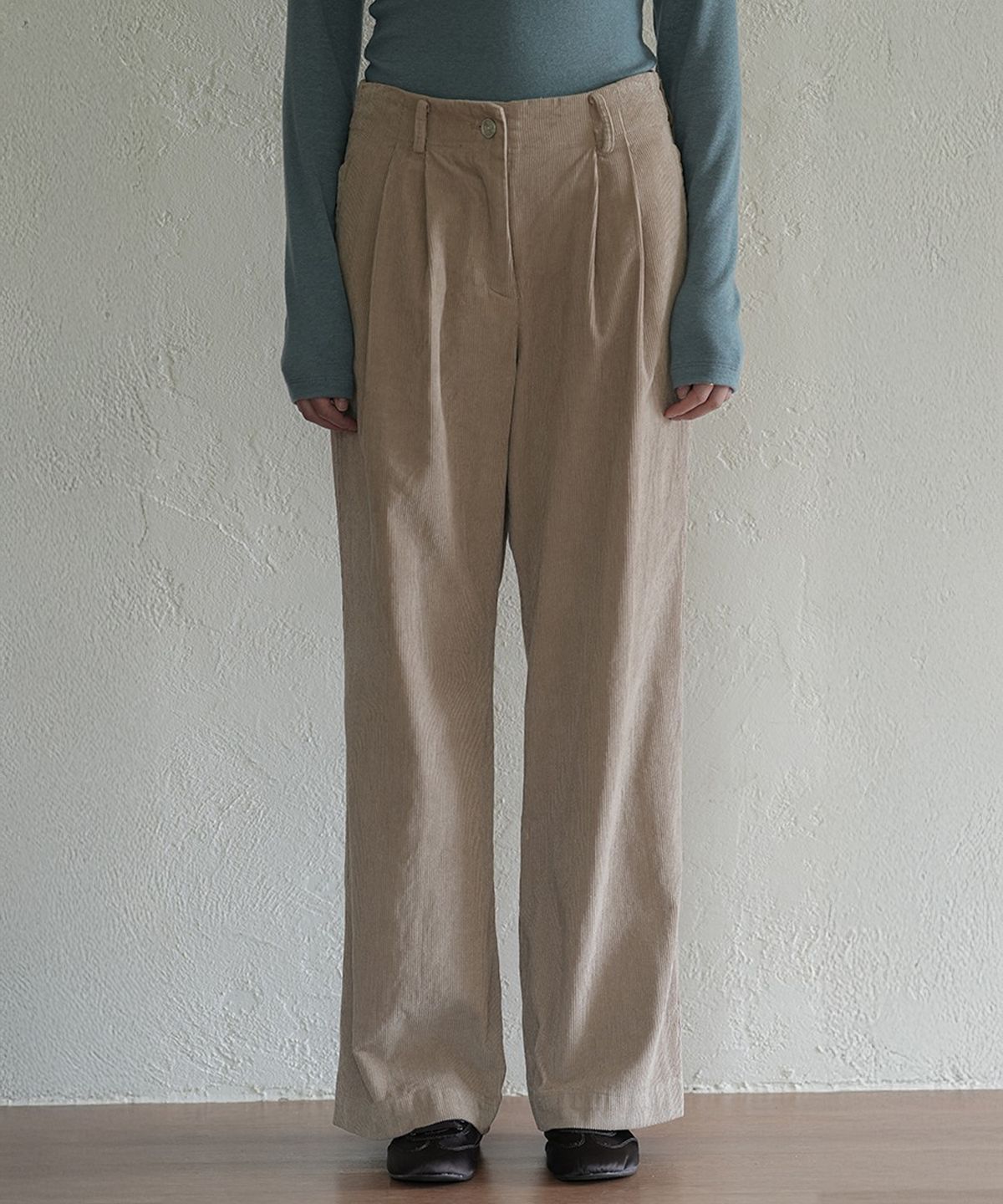 더밀루이(THEMILUI) Butter corduroy Pants (Beige)