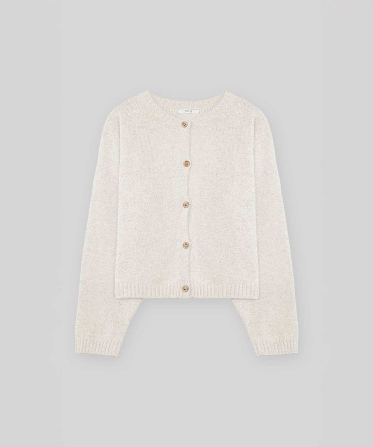 더밀루이(THEMILUI) Woolly Baby Alpaca Cardigan (Ivory)