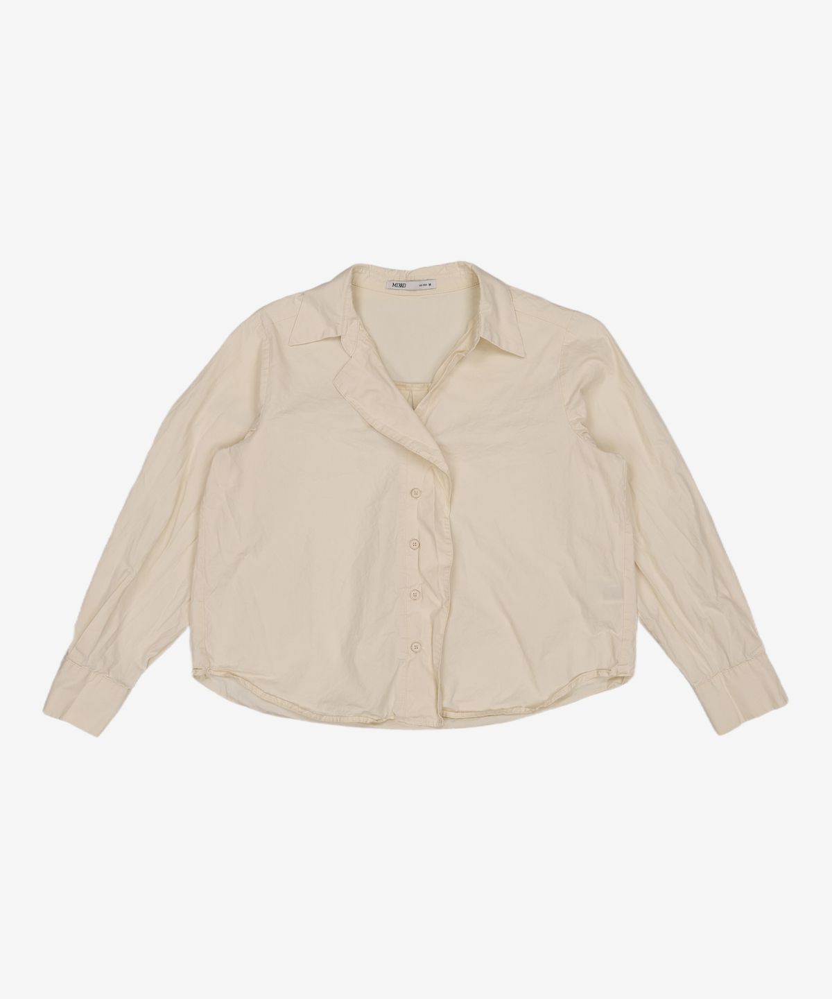 미쏘(MIXXO) 앞 프릴 디테일 셔츠 MIWYWAT17B M