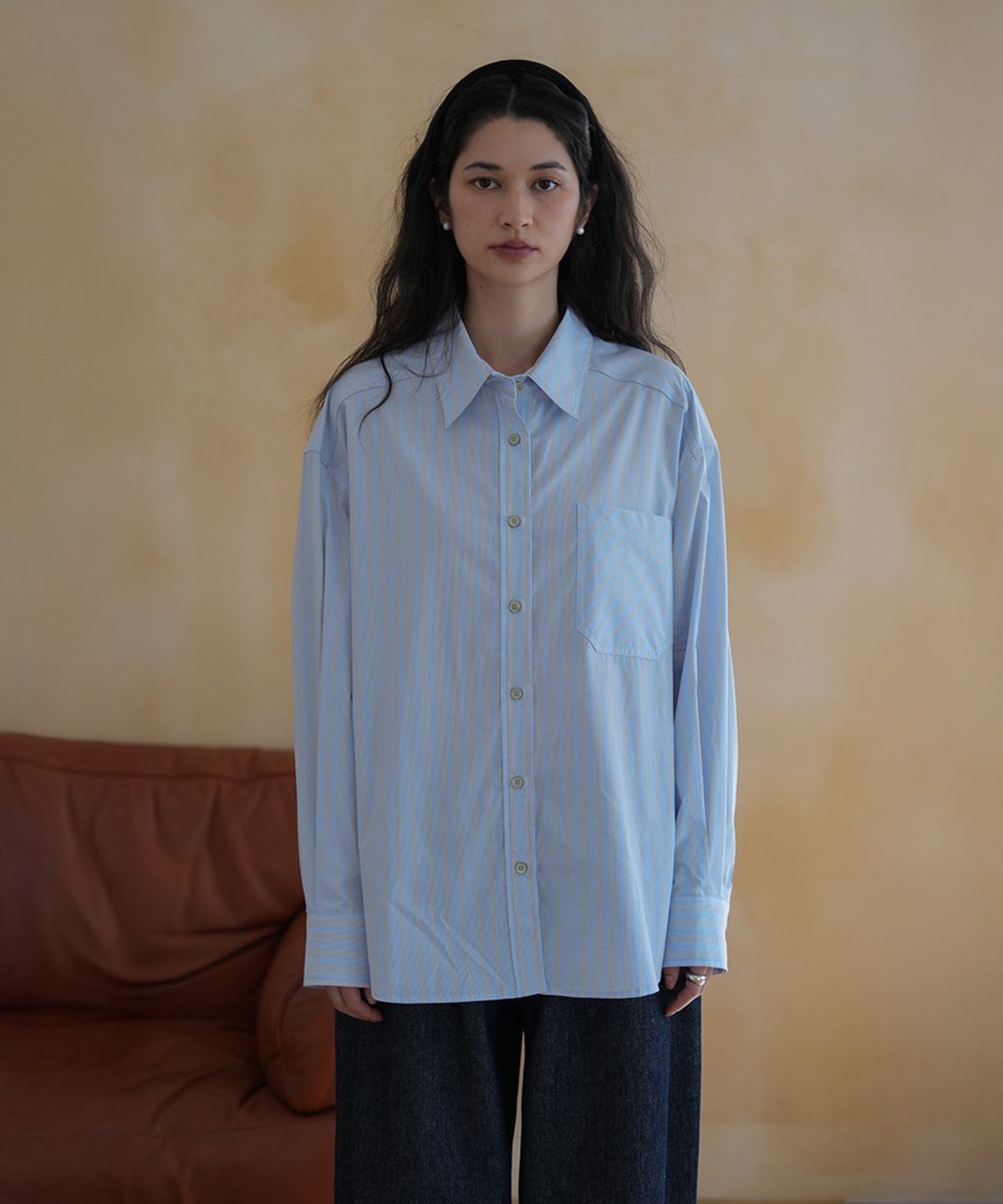 더밀루이(THEMILUI) Buffett Shirt (Blue Stripe)