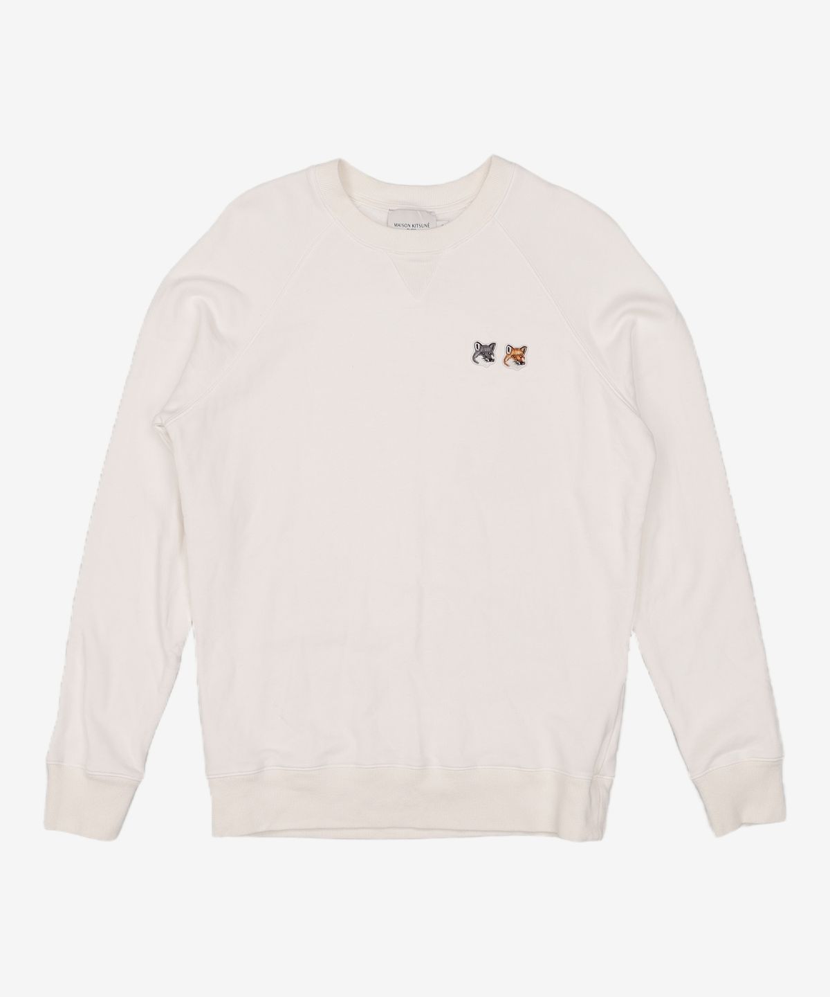 메종 키츠네(MAISON KITSUNE) 더블 폭스헤드 스웨트셔츠 FM00358KM0002 P195 BLACK S