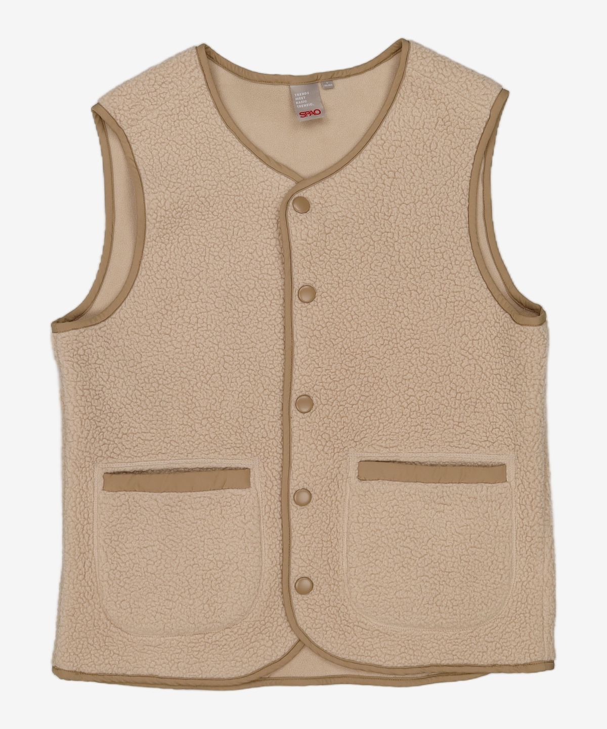 스파오(SPAO) 베이직 덤블 베스트_SPFZA49C06_BEIGE S